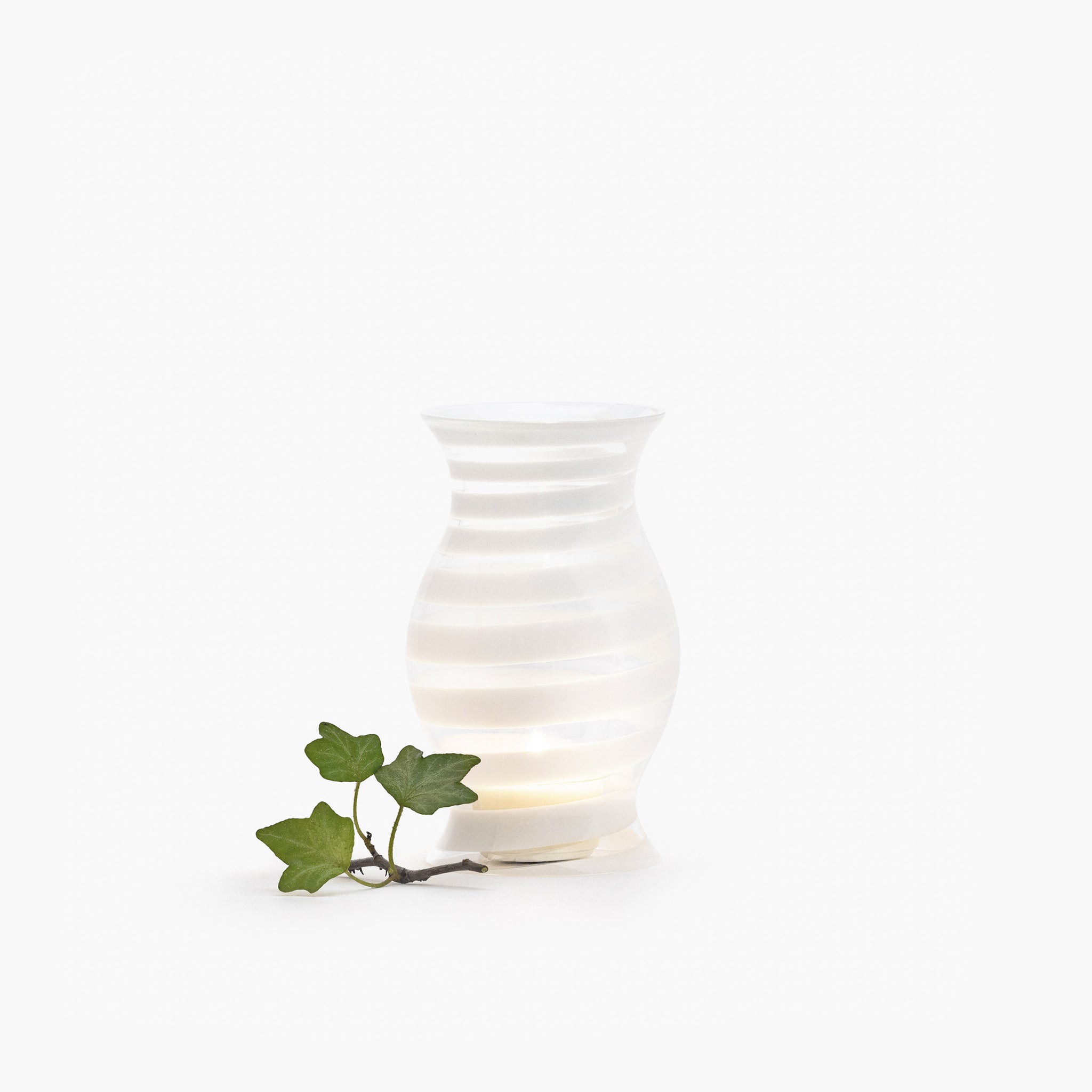 YALI A NASTRO CANDLE COVER WHITE