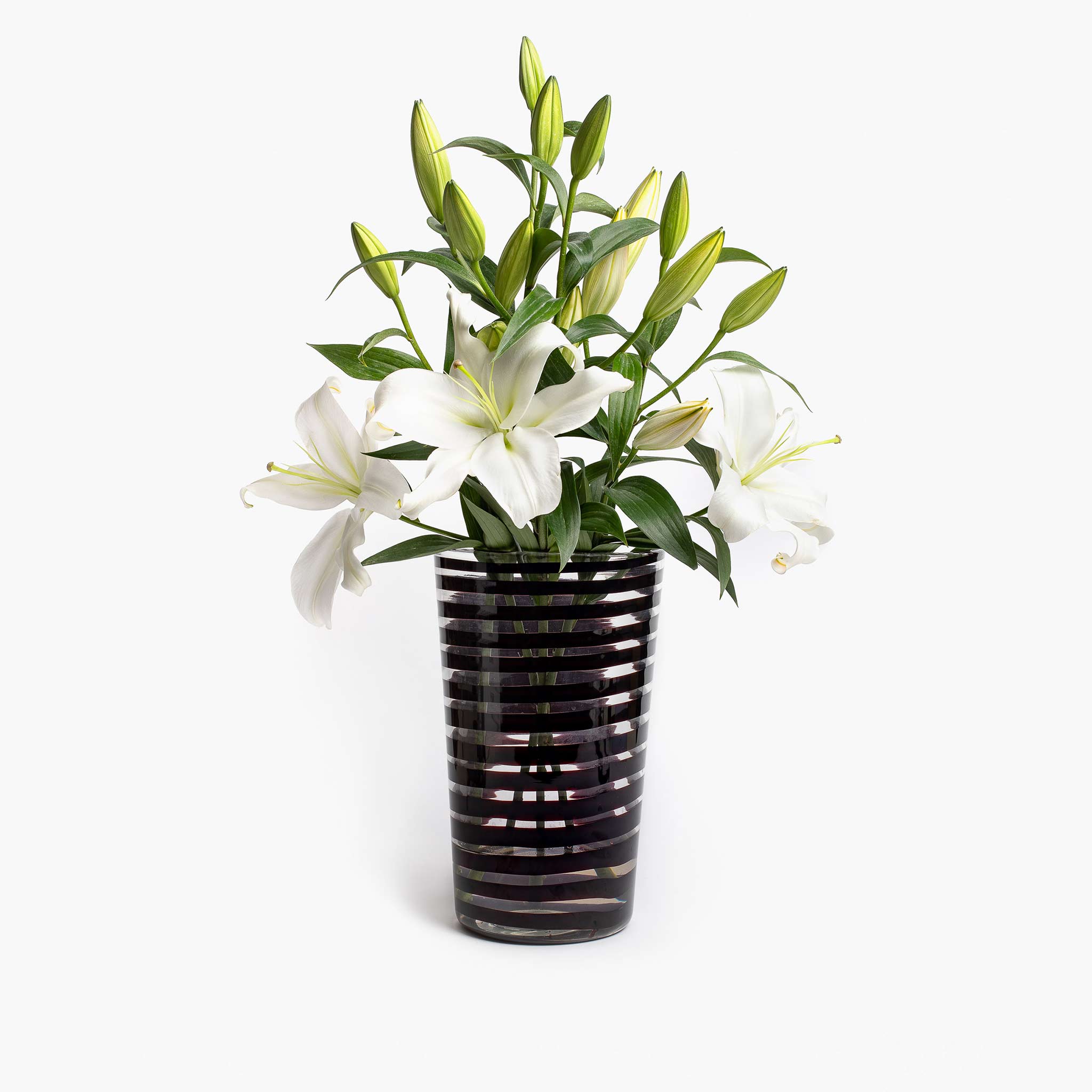 YALI A NASTRO VASE BLACK