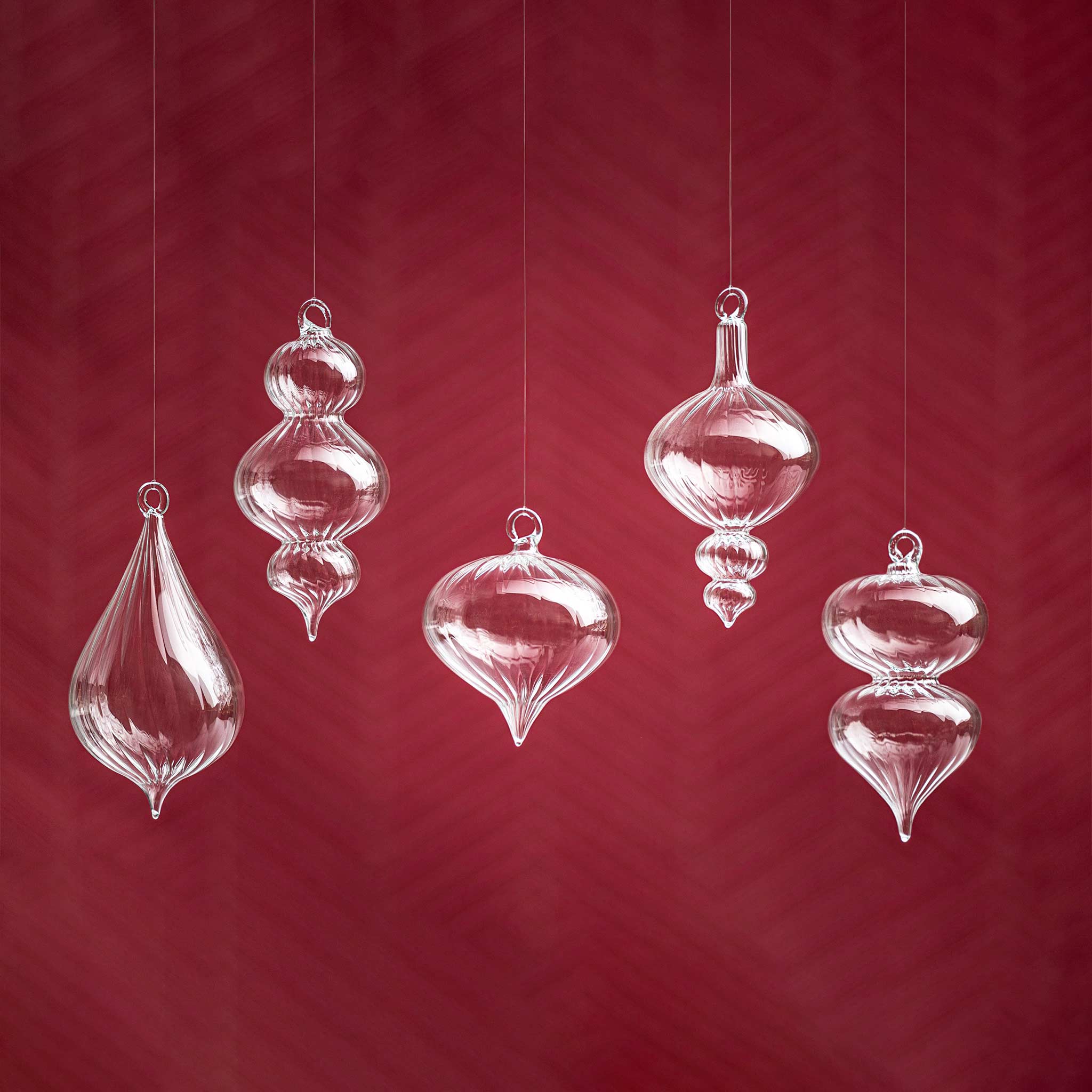 YALI CIPOLLA BAUBLE CLEAR RIBBED 5