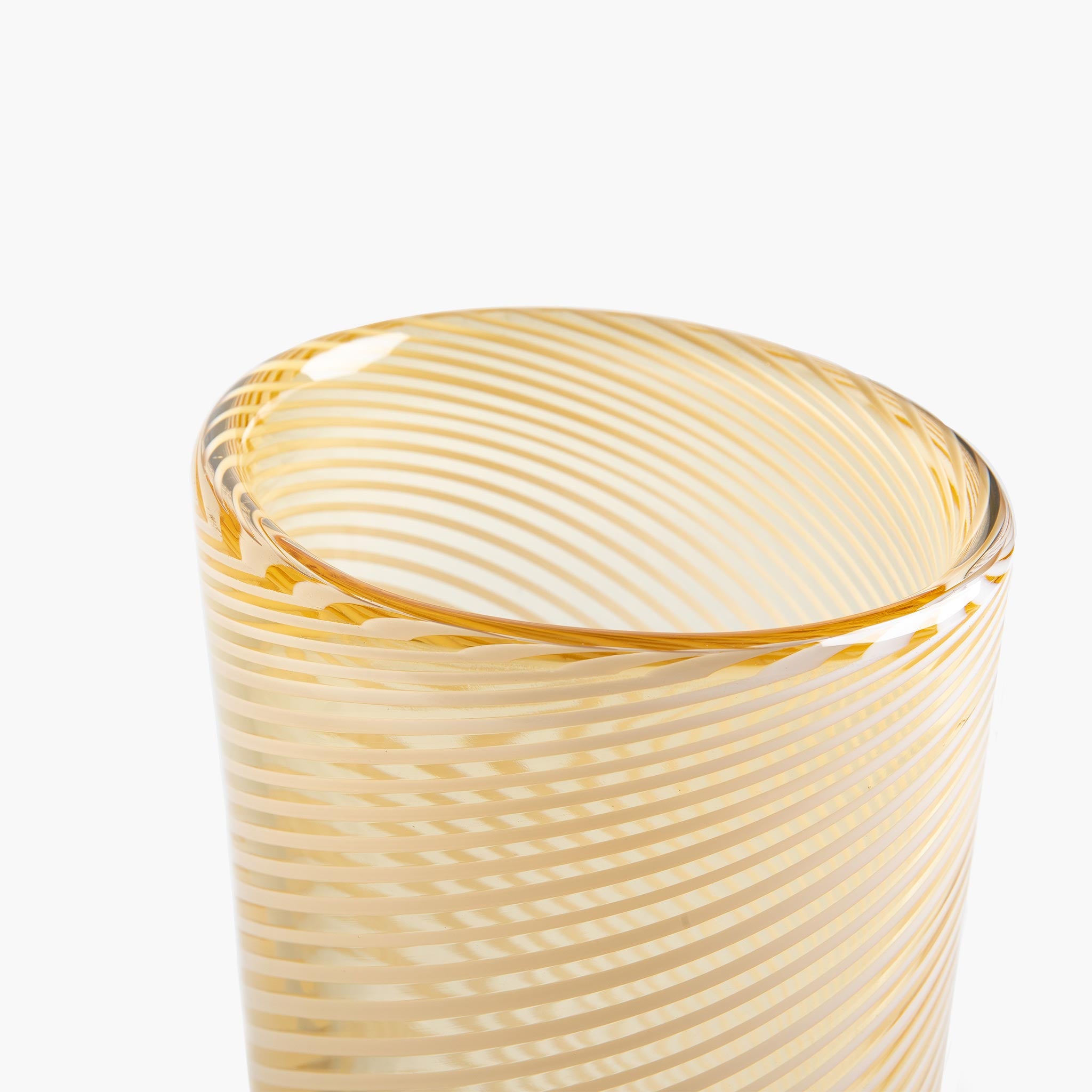 YALI FILIGRANA OVAL VASE AMBER