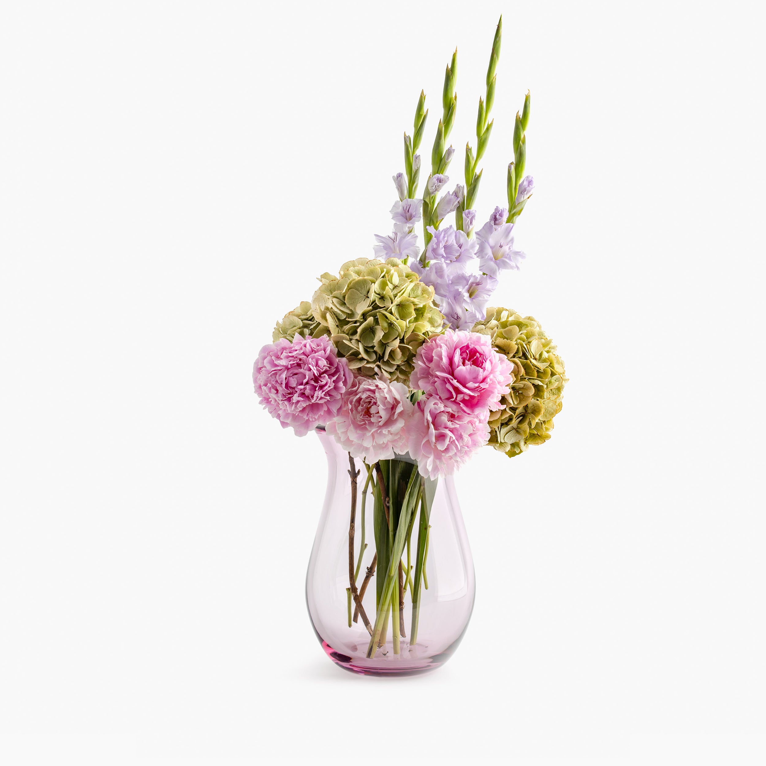 YALI FIORI LANTERN VASE RUBINO