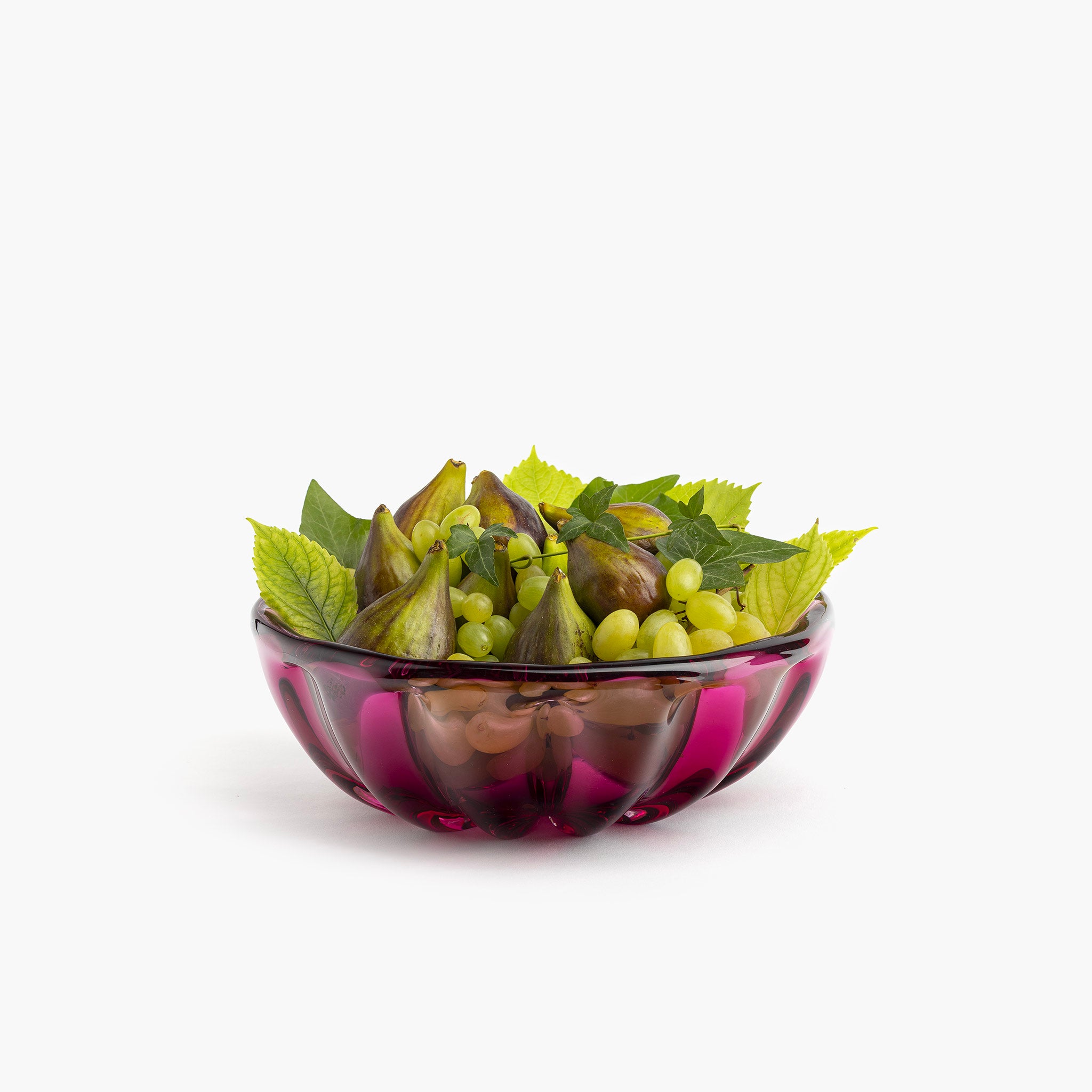 YALI FIORI ROUND BOWL RUBINO