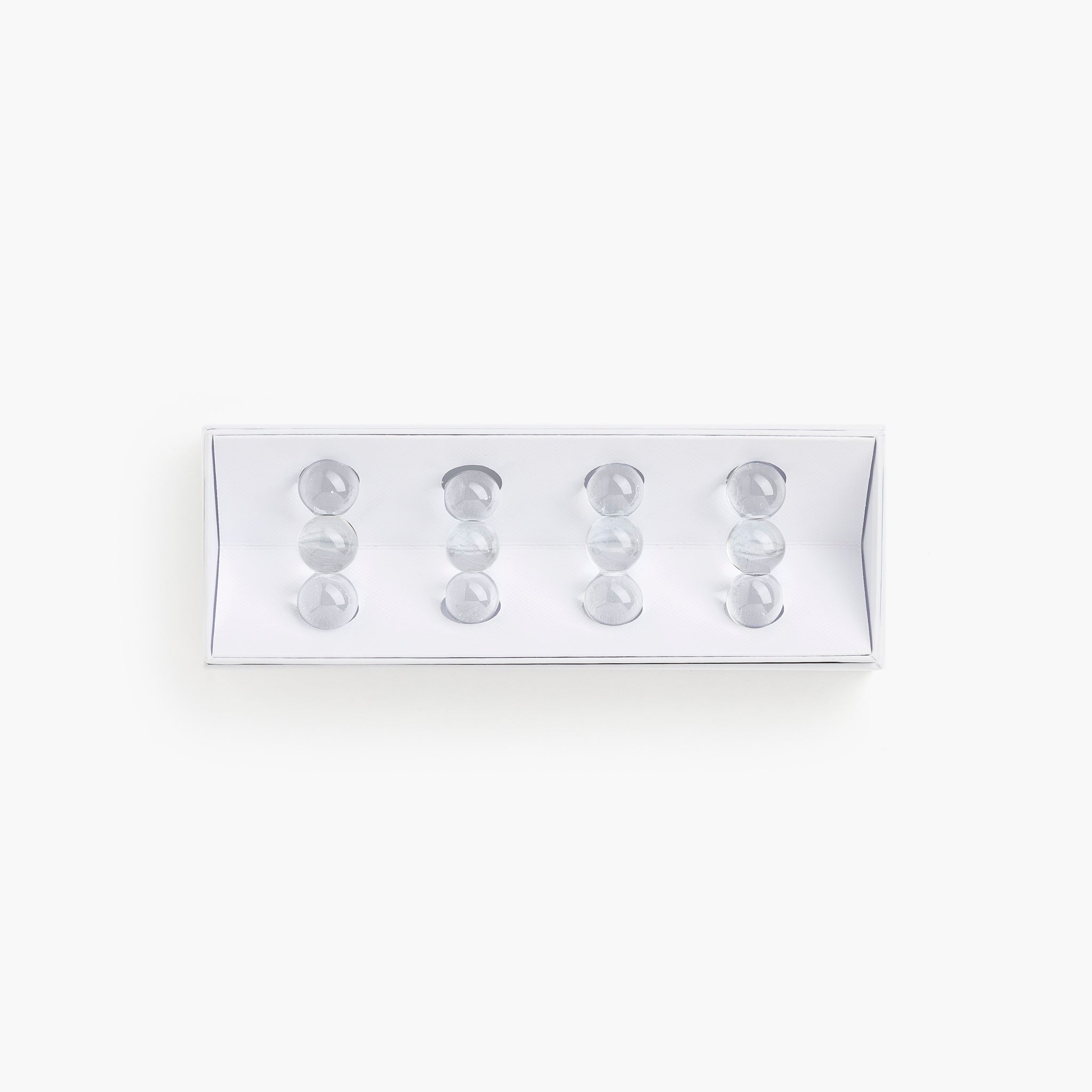YALI FORTUNA CHOPSTICK REST CLEAR SET OF FOUR