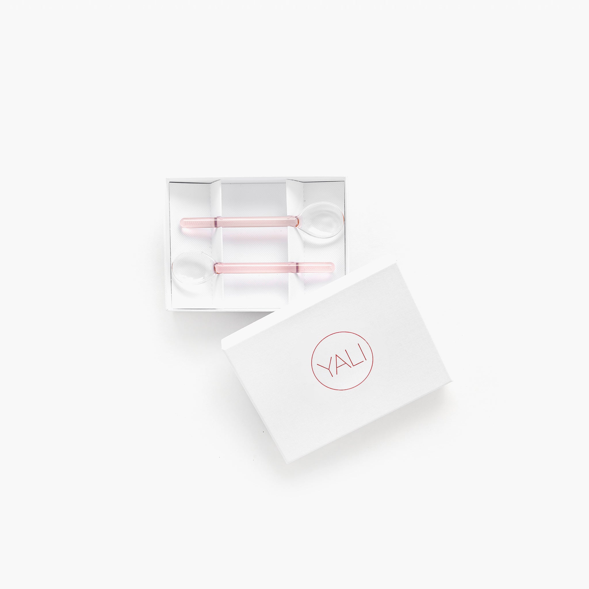 YALI GELATO SPOONS SET OF TWO ROSE PINK