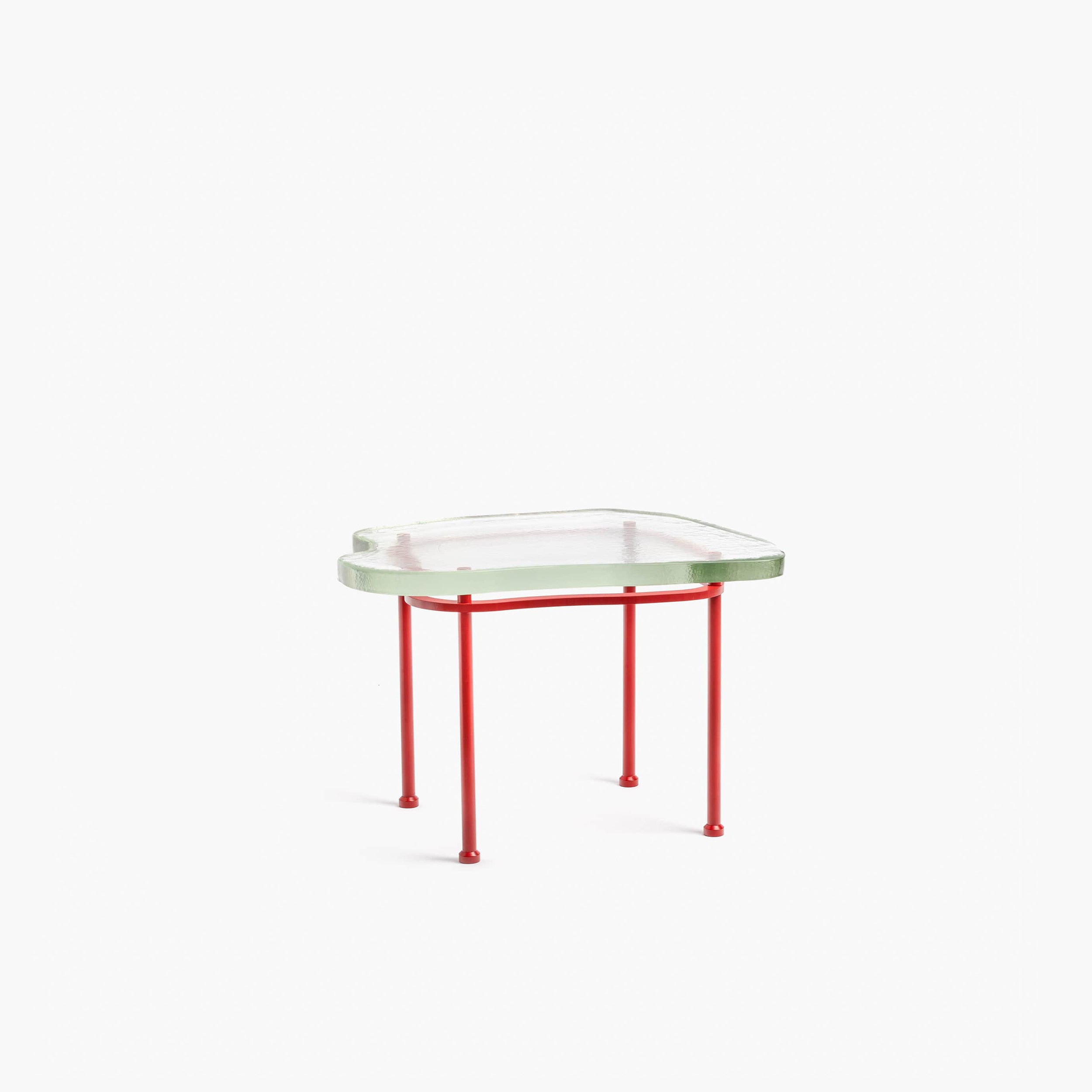 YALI ISOLA SIDE TABLE CLEAR RED