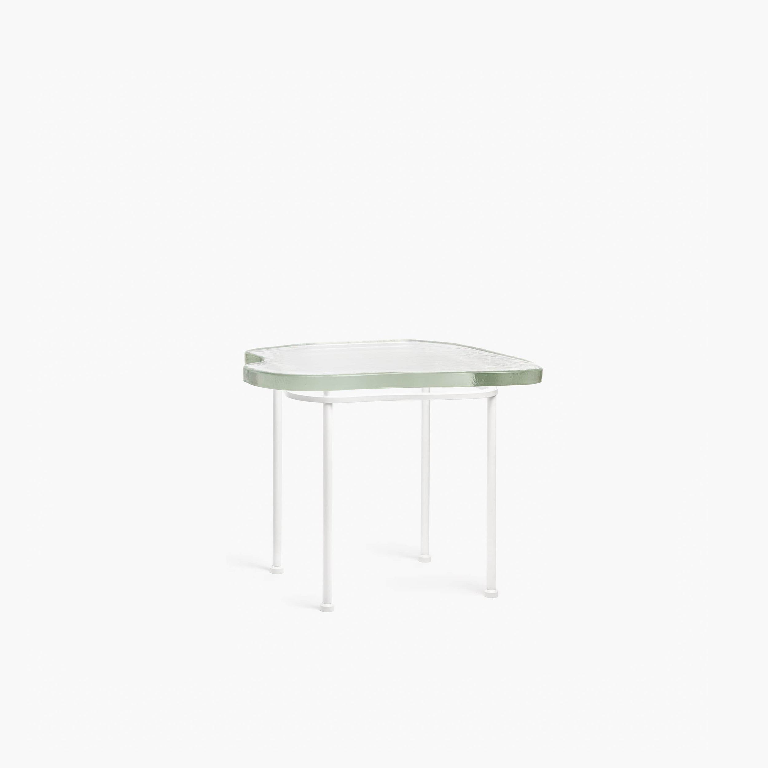 YALI ISOLA SIDE TABLE CLEAR WHITE