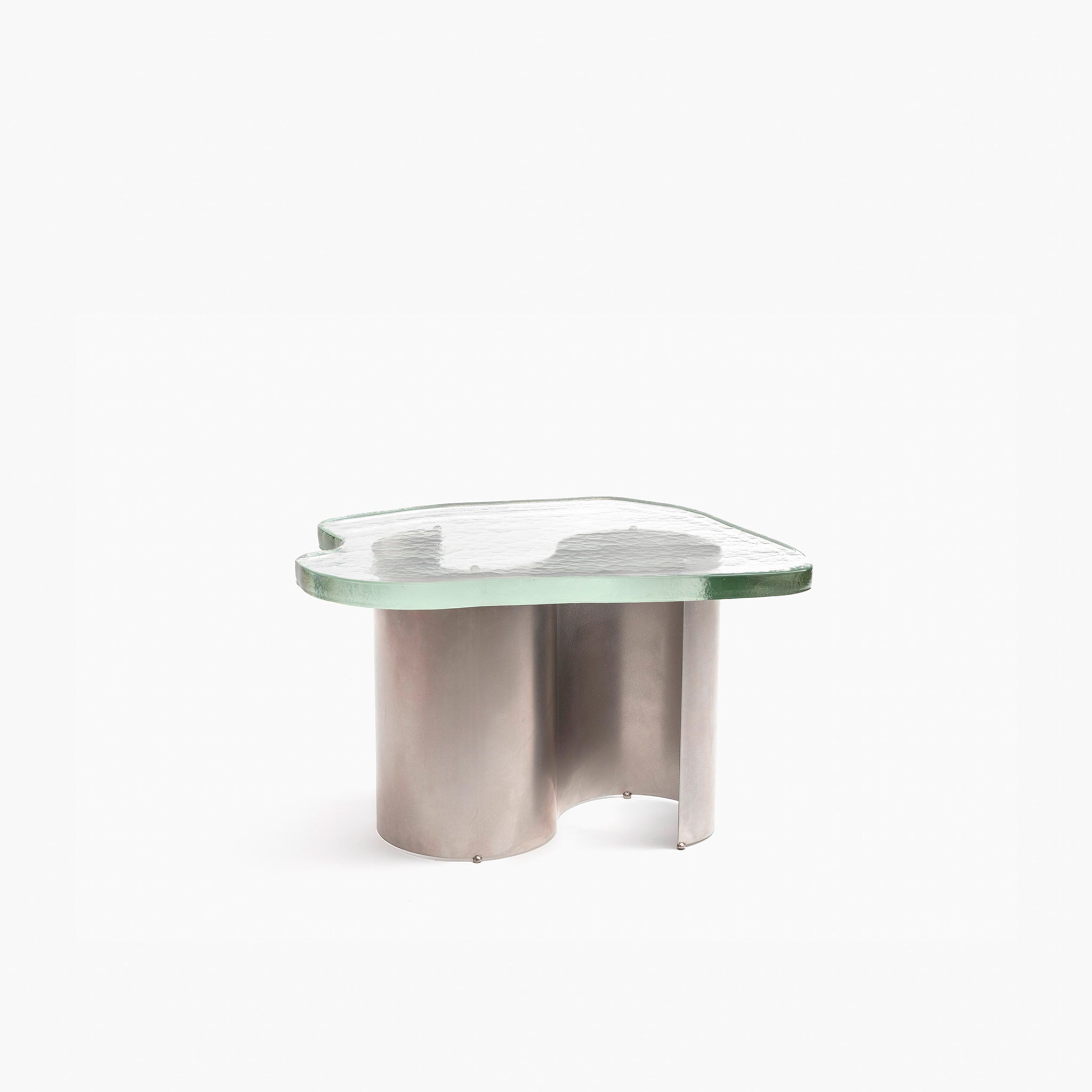 YALI KATI TABLE STEINLESS STEEL CLEAR