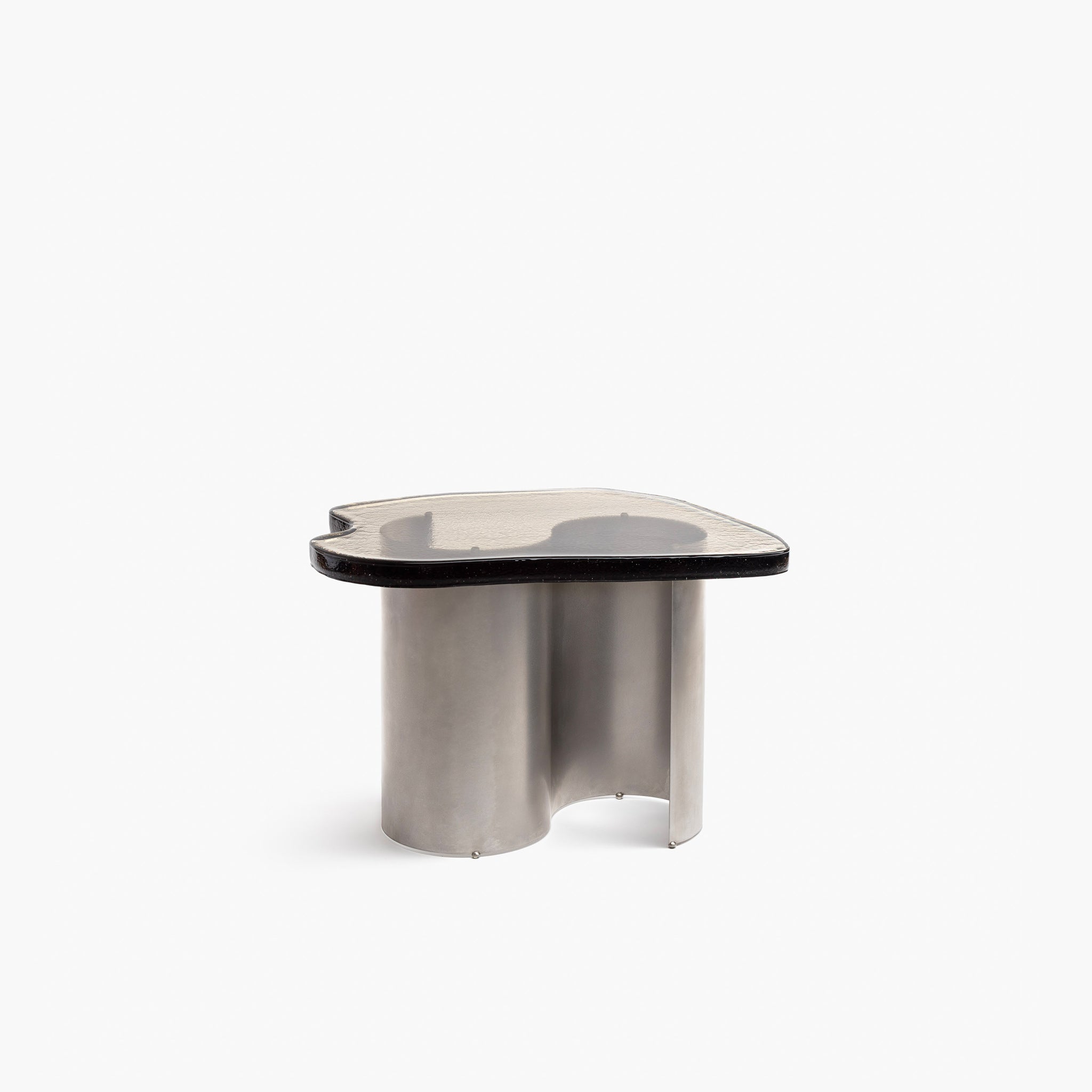 YALI KATI TABLE STEINLESS STEEL GREY HIGH