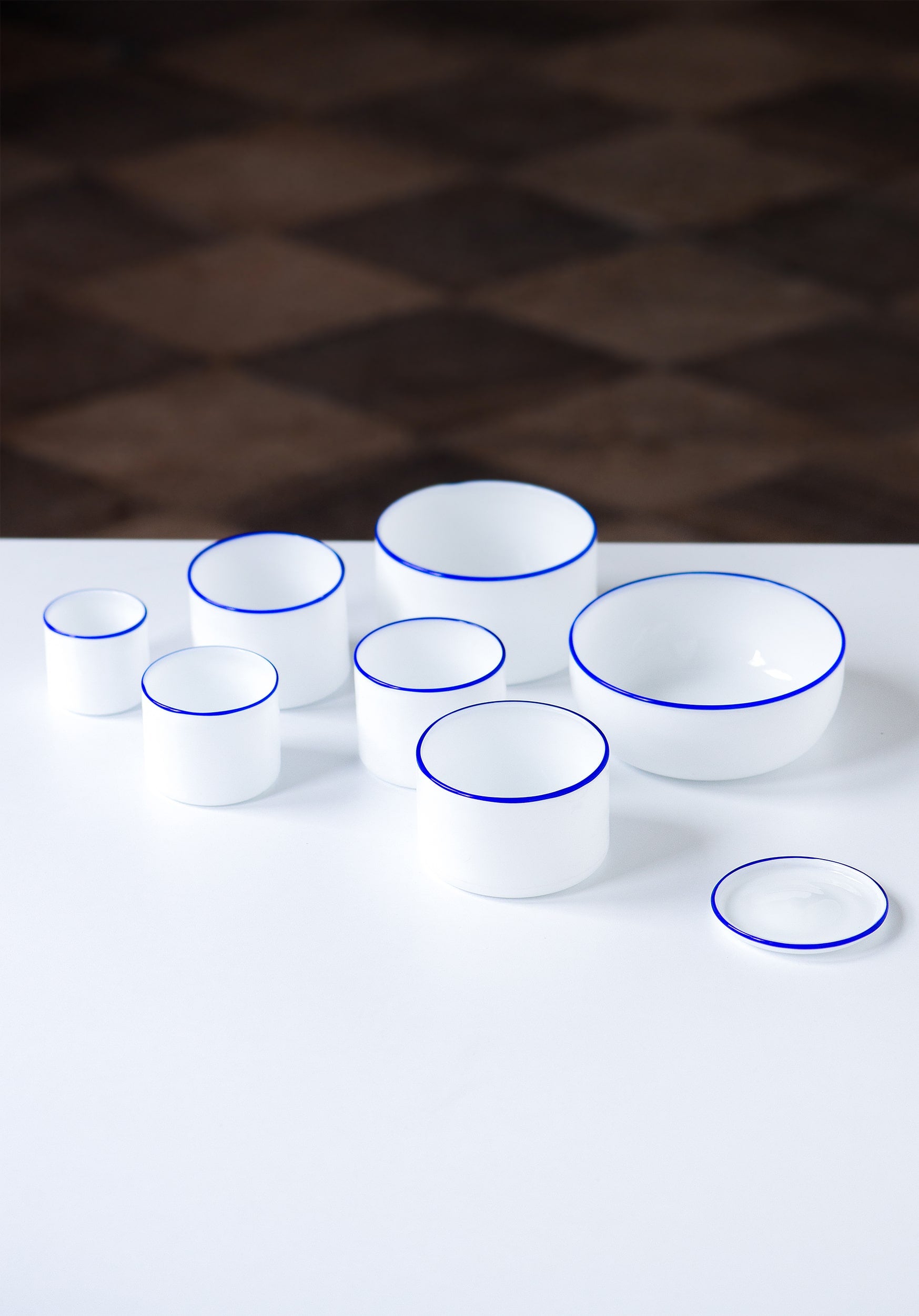 YALI LATTIMO A BORDO CUPS BLUE