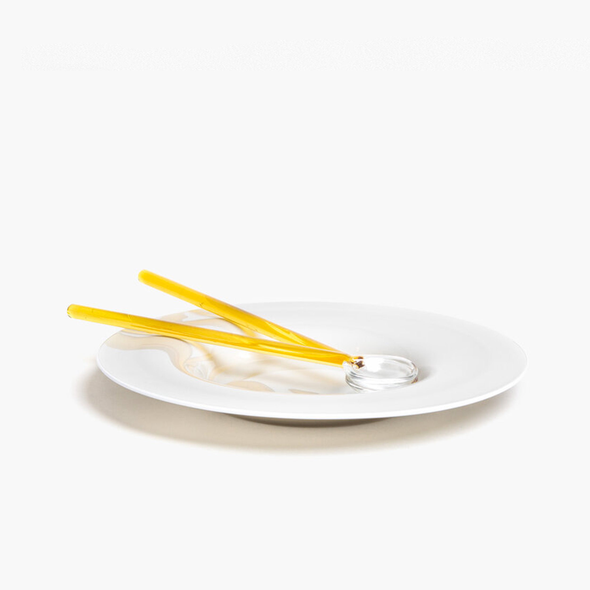 YALI SALAD SERVER SET AMBER