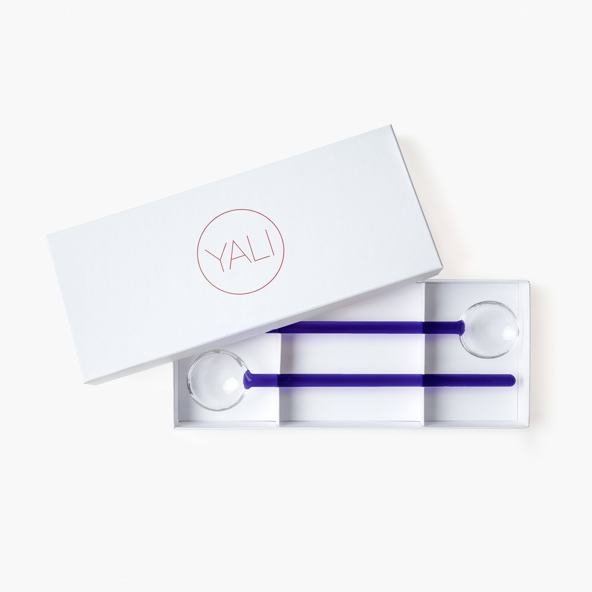 YALI SALAD SERVERS COBALT BLUE