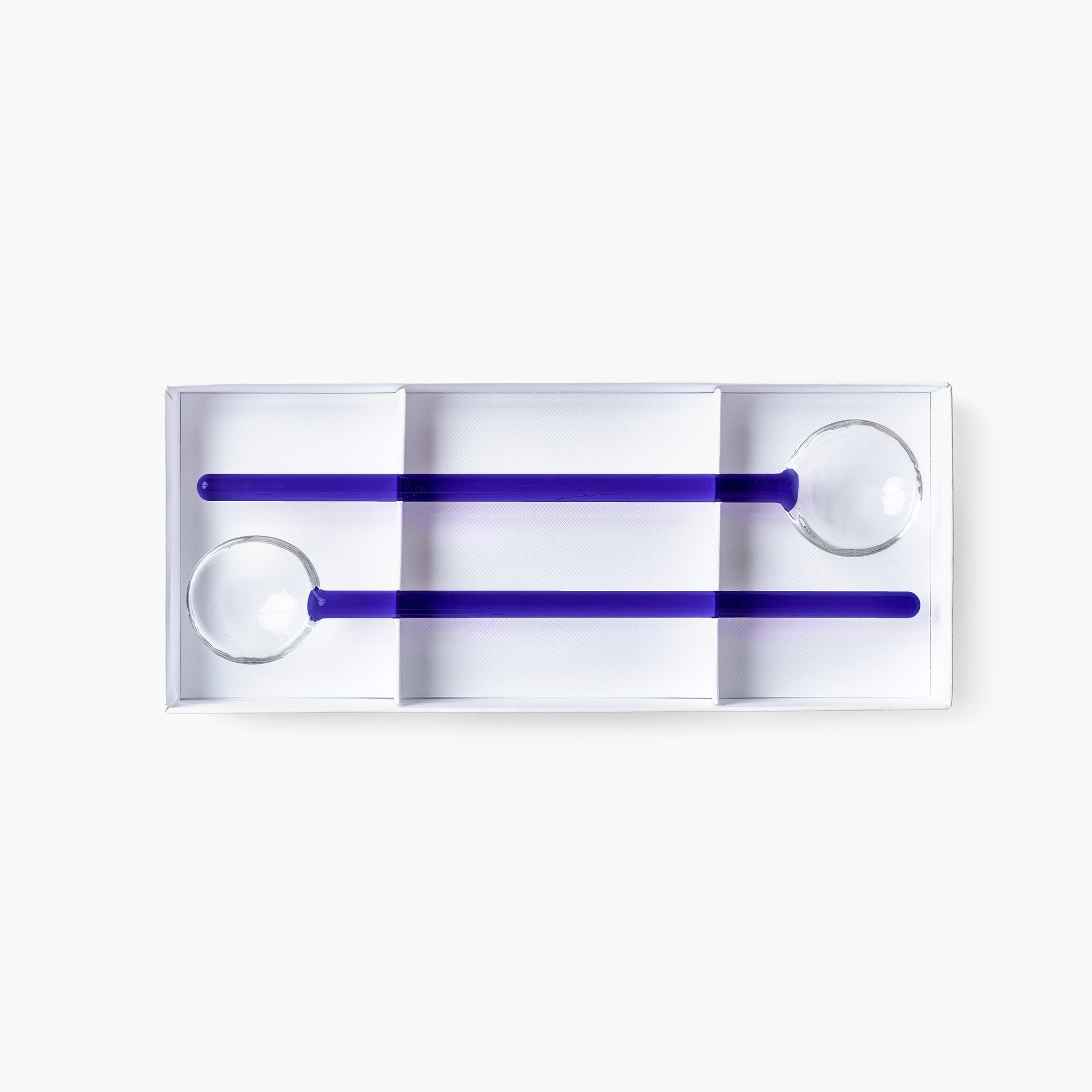 YALI SALAD SERVERS COBALT BLUE