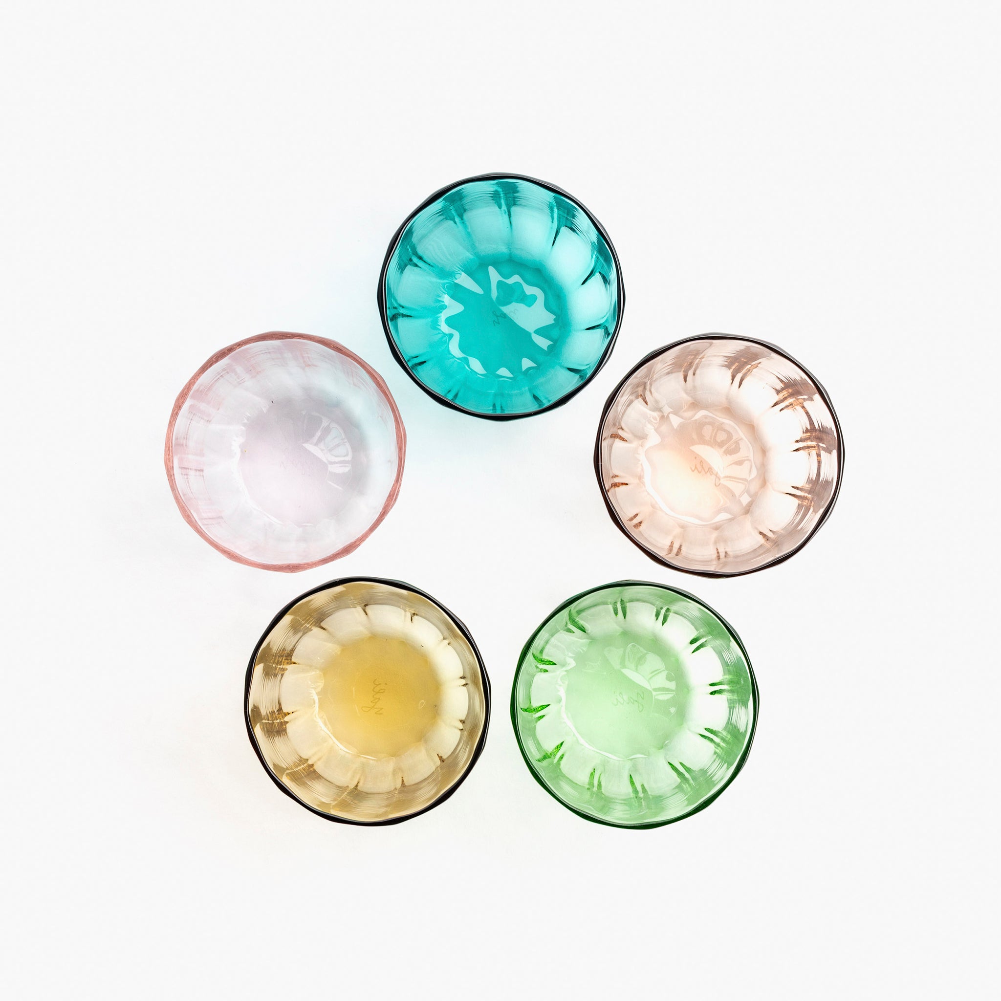 YALI WAVE GLASS ROSE PINK