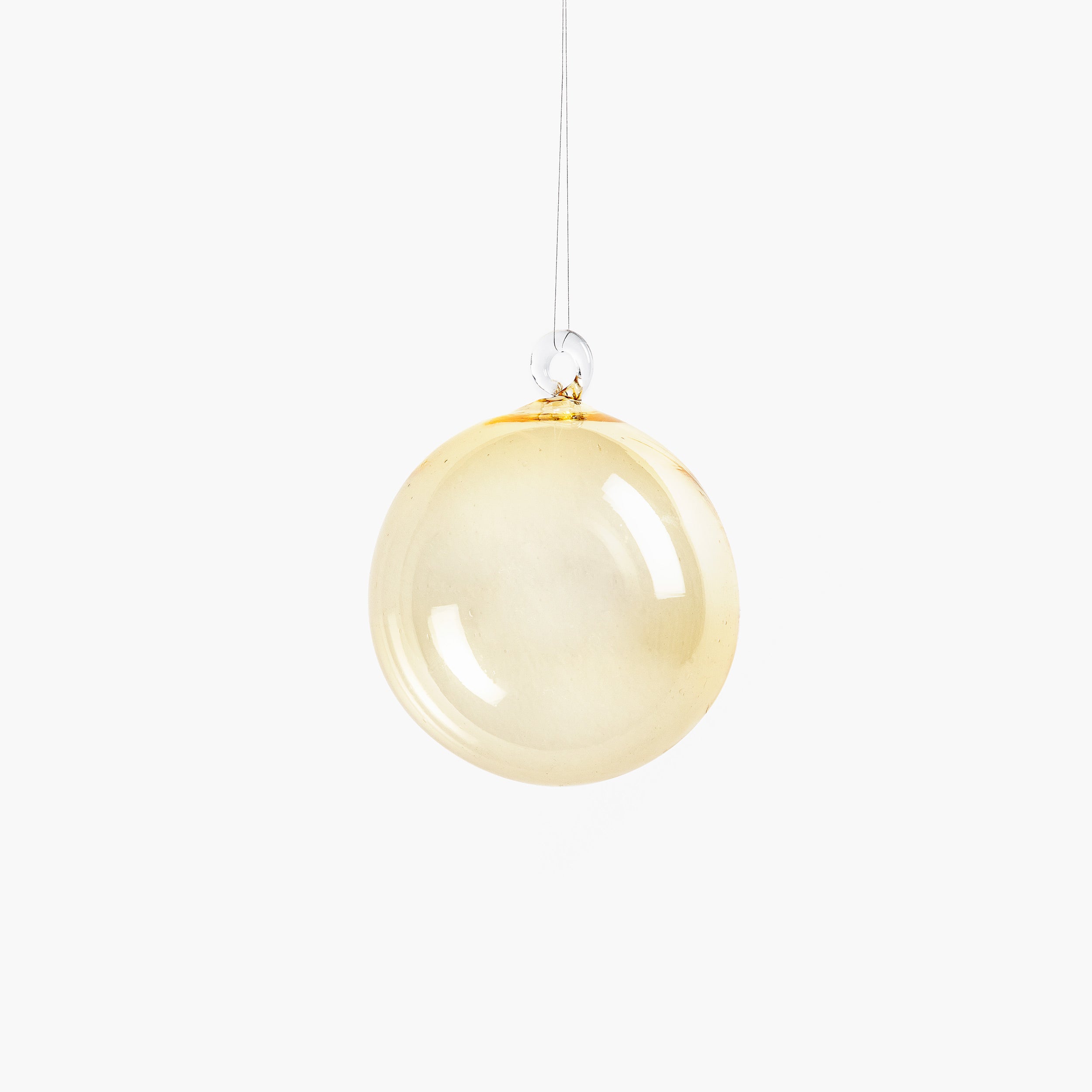 YALI XMAS BAUBLE TRANSPARENT AMBER