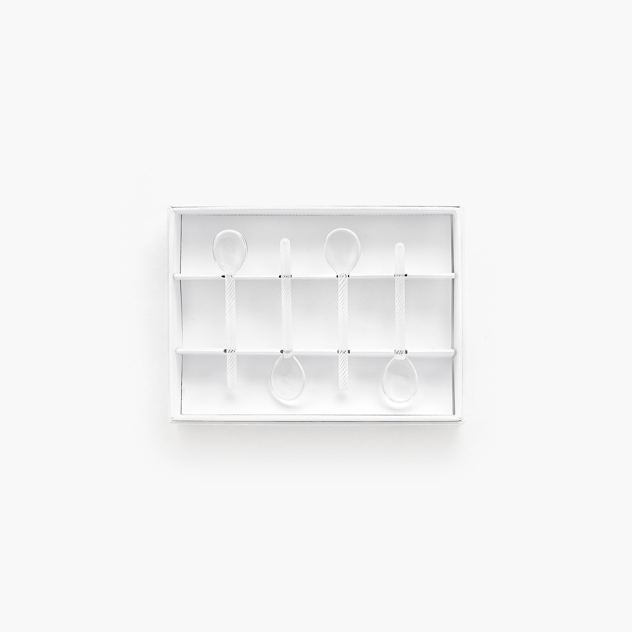 ZANFIRICO ESPRESSO SPOONS WHITE SET OF FOUR