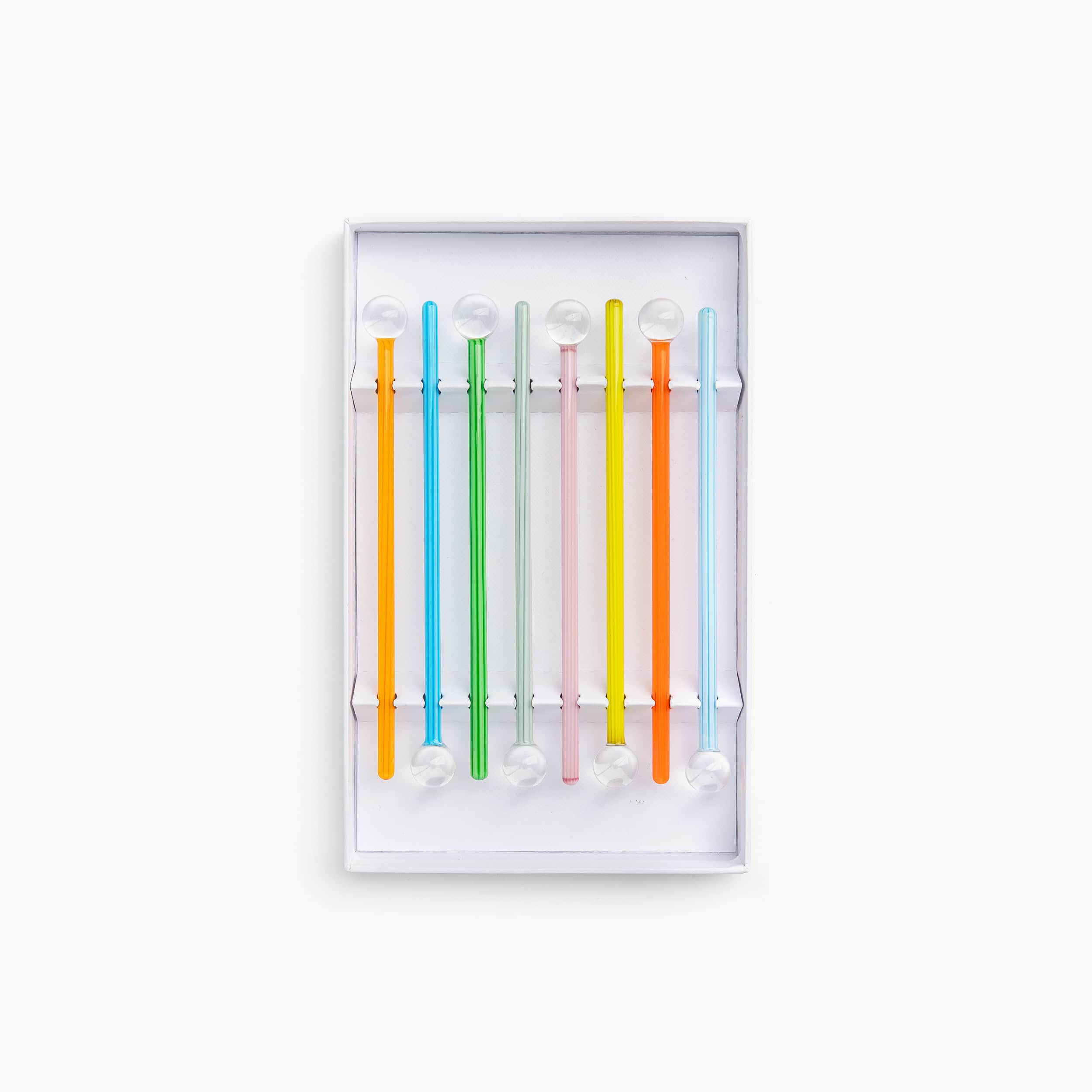 YALI PRIMAVERA COCKTAIL STIRRERS SET OF EIGHT