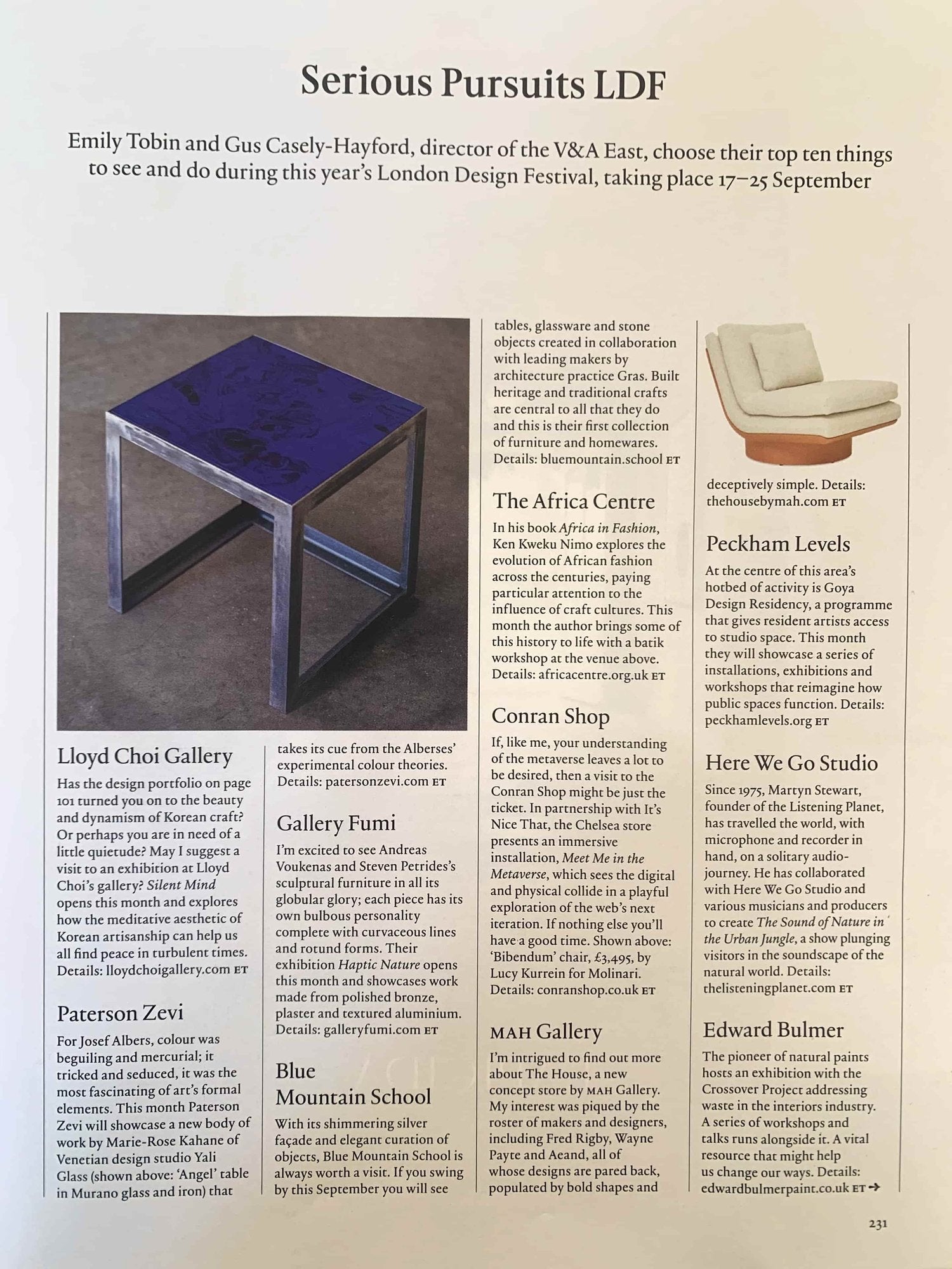 THE WORLD OF INTERIORS