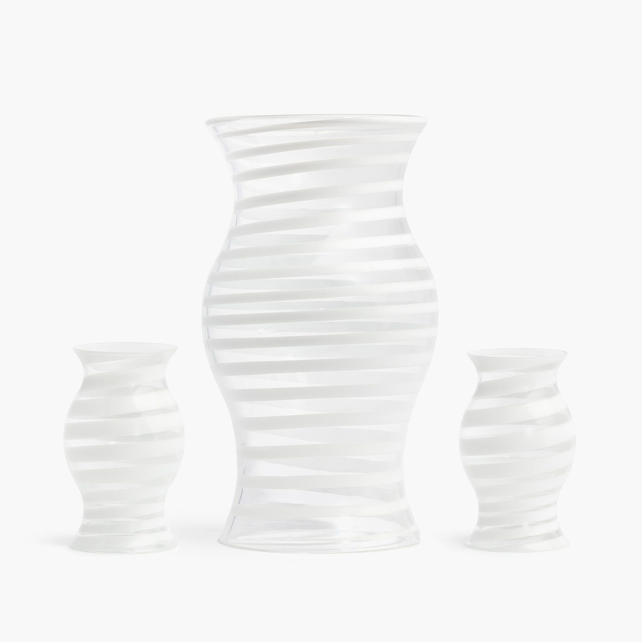 YALI A NASTRO CANDLE HOLDER WHITE