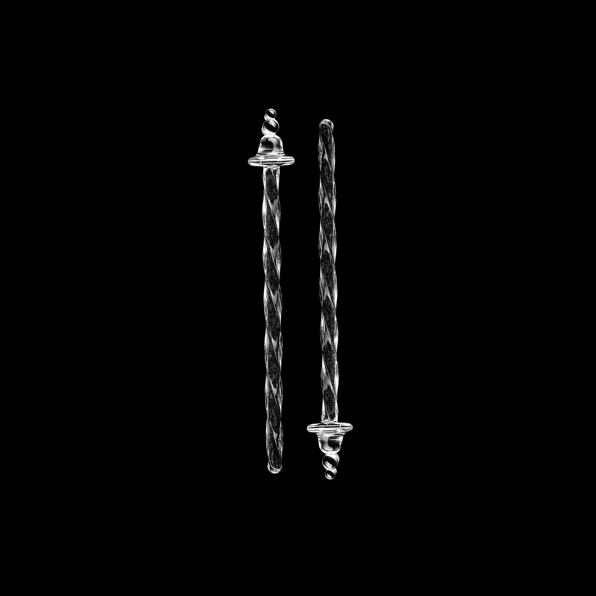 YALI BRICOLA COCKTAIL STIRREST CLEAR SET OF TWO