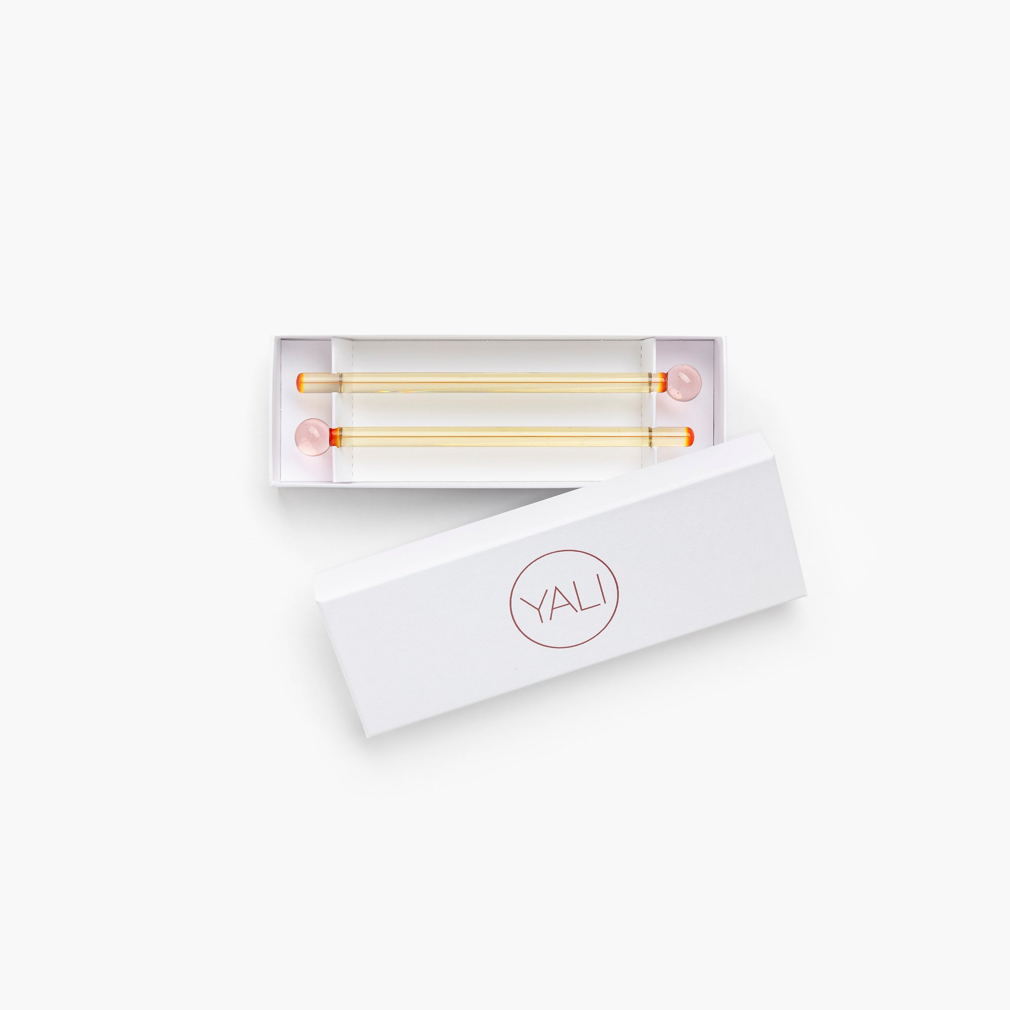 YALI CLASSIC COCKTAIL STIRRERS ROSE CITRUS SET OF TWO
