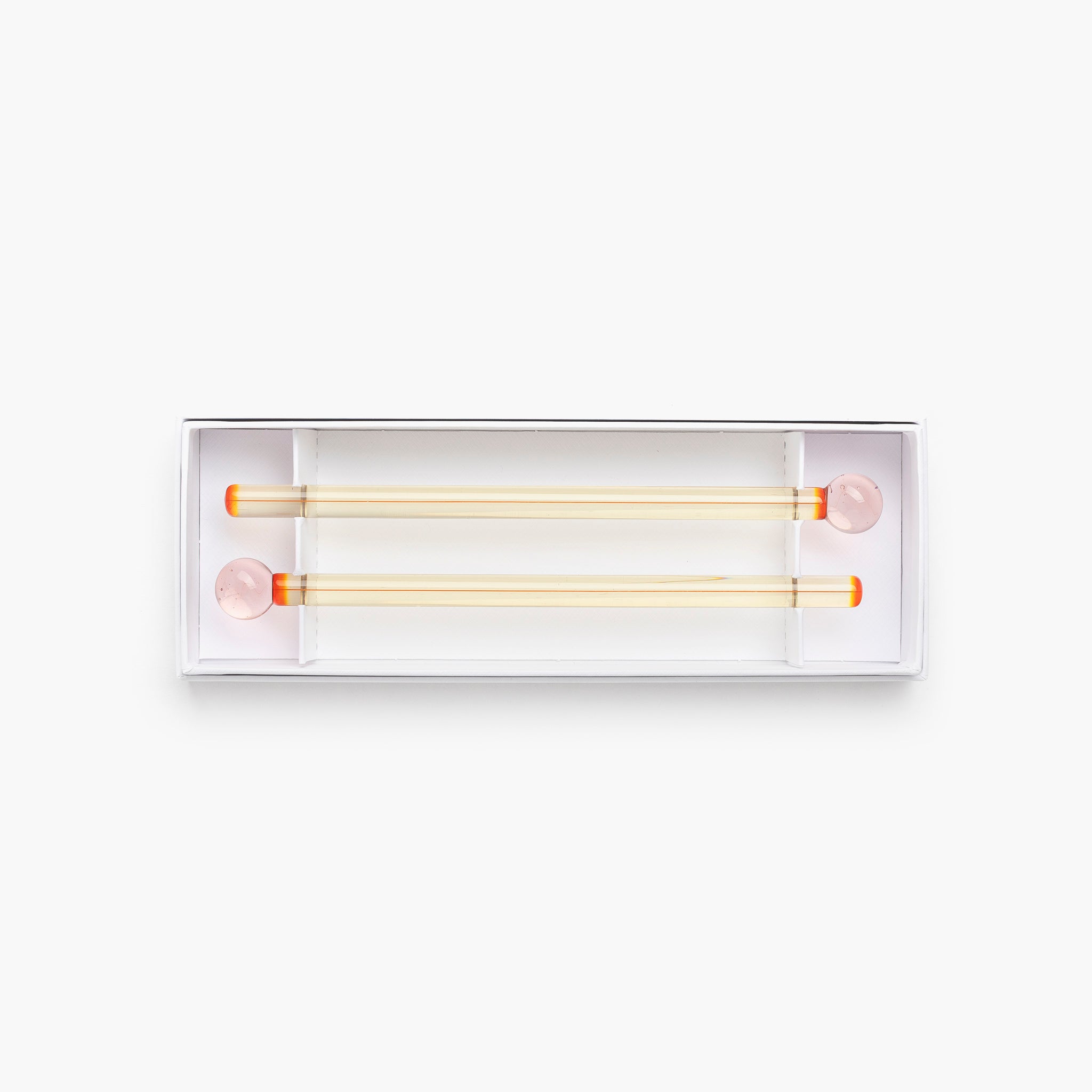 YALI CLASSIC COCKTAIL STIRRERS ROSE CITRUS SET OF TWO