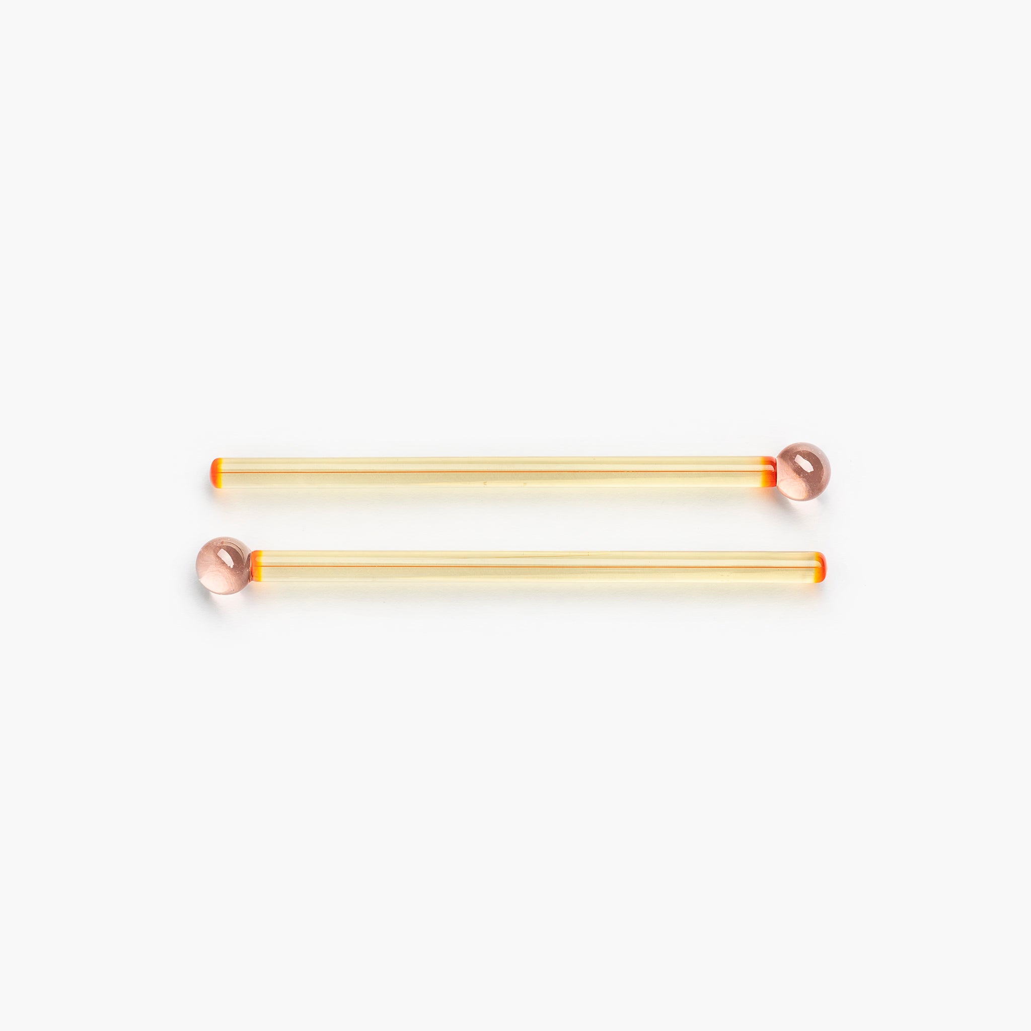 YALI CLASSIC COCKTAIL STIRRERS ROSE CITRUS SET OF TWO
