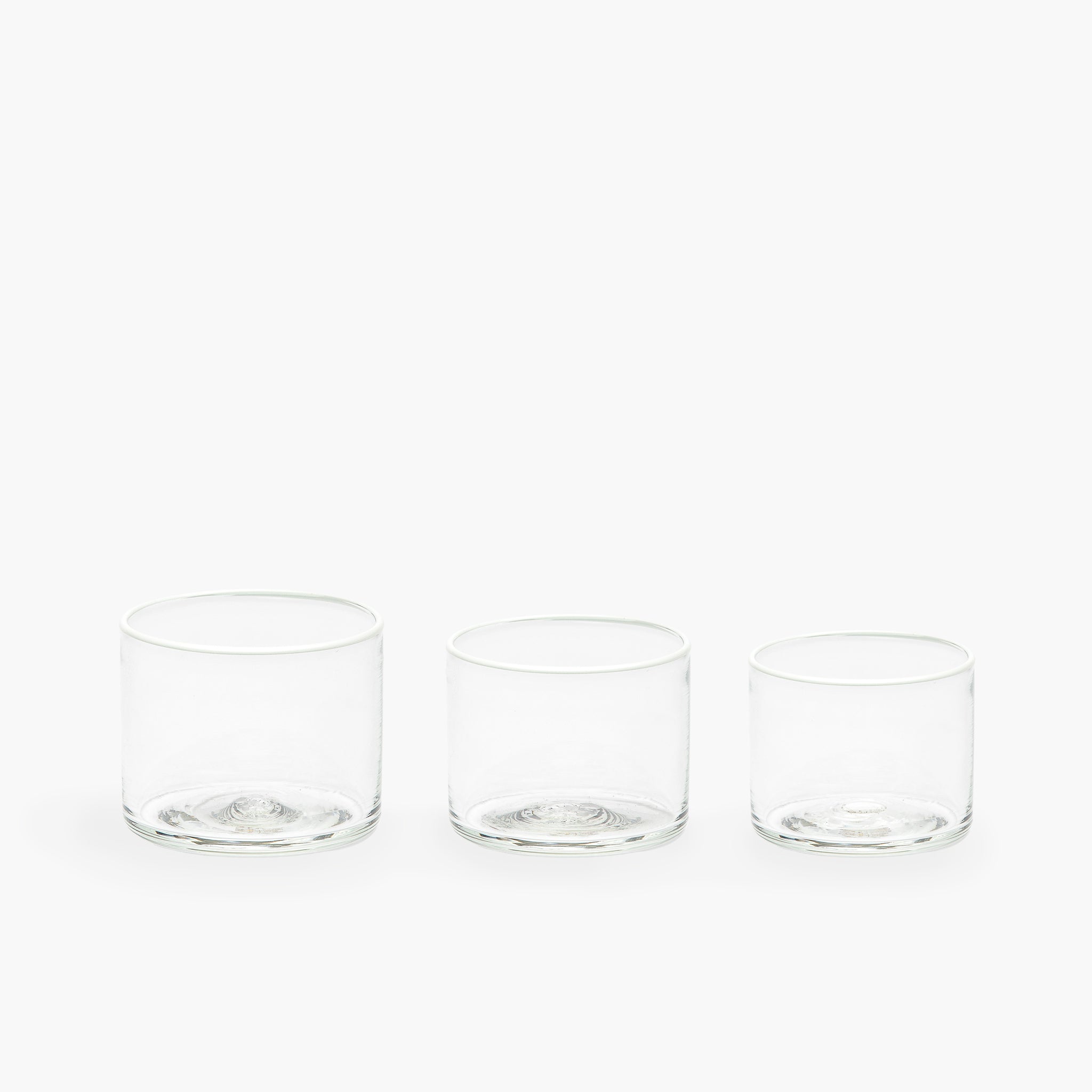 YALI CRISTALLO A BORDO CUPS WHITE