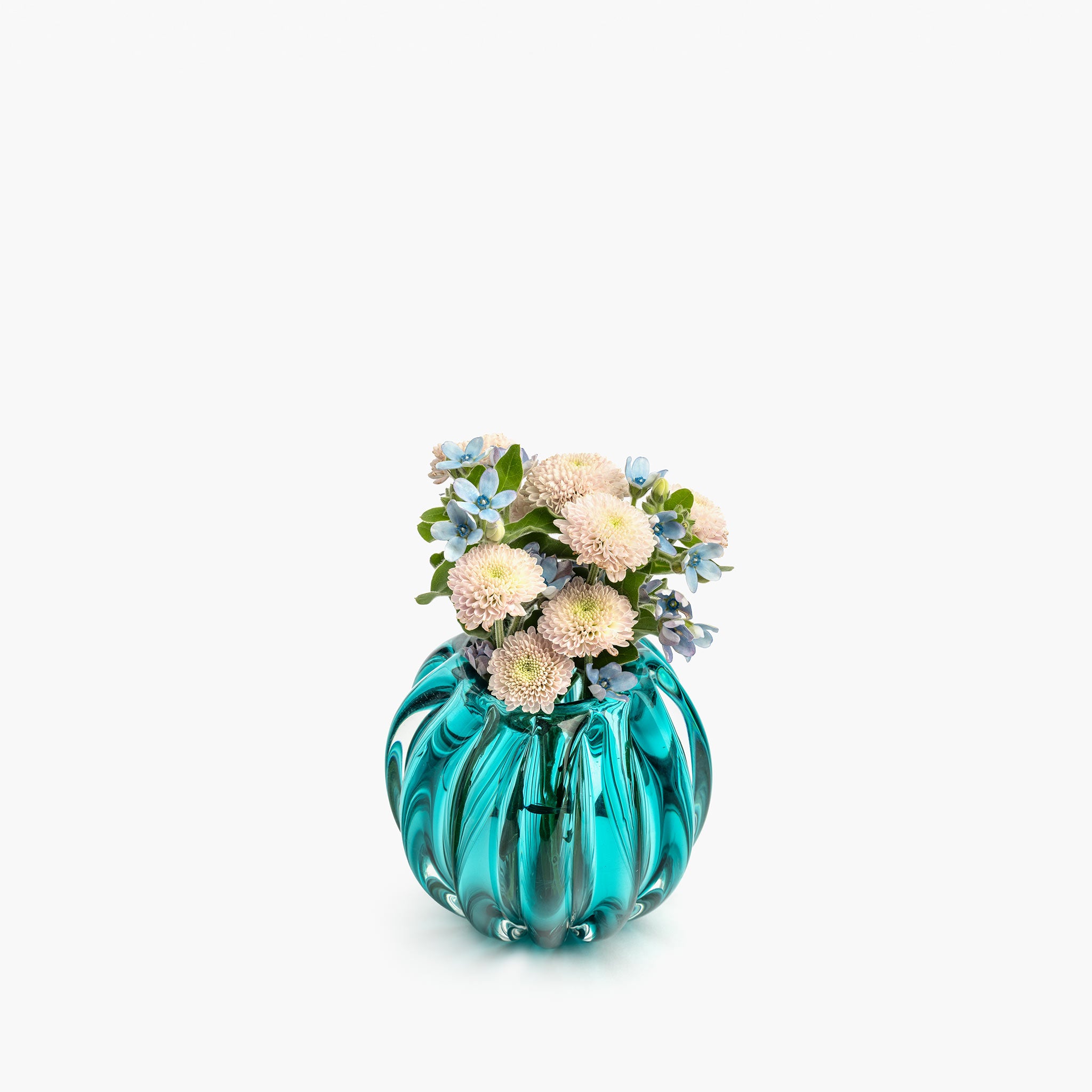 YALI FIORI BOLLA VASE SMALL ADRIATIC GREEN