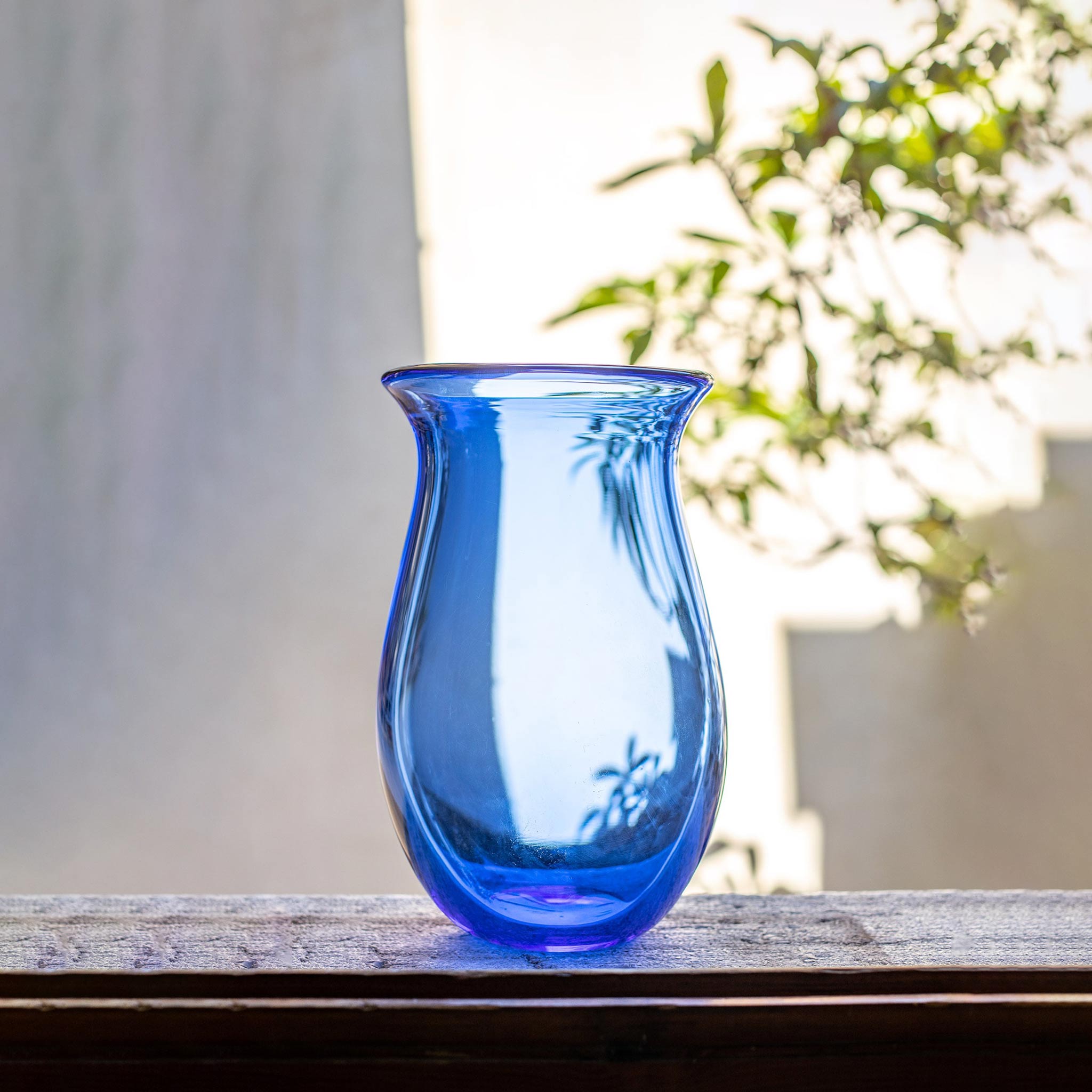 YALI FIORI LANTERN VASE BLUE