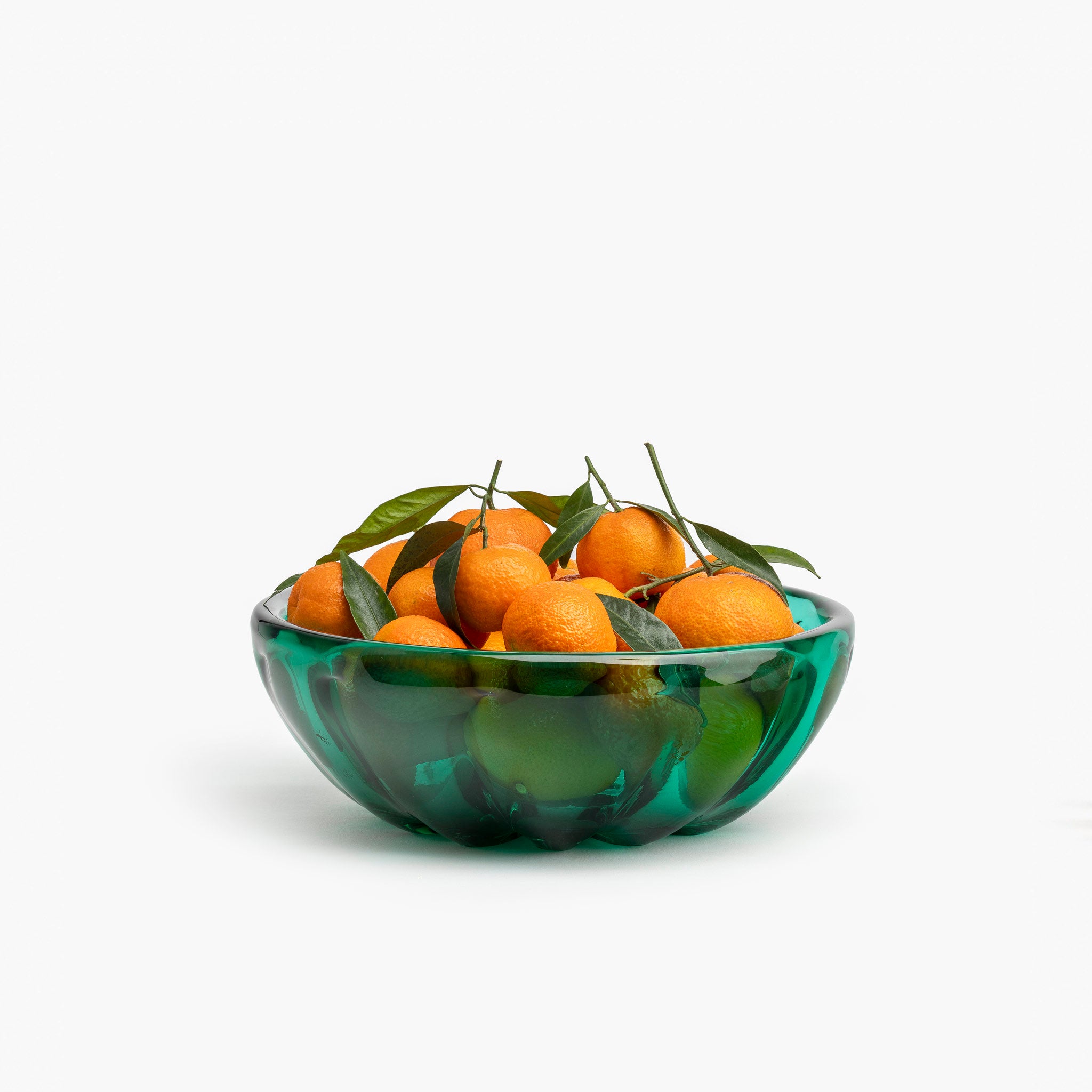 YALI FIORI ROUND BOWL EMERALD GREEN 