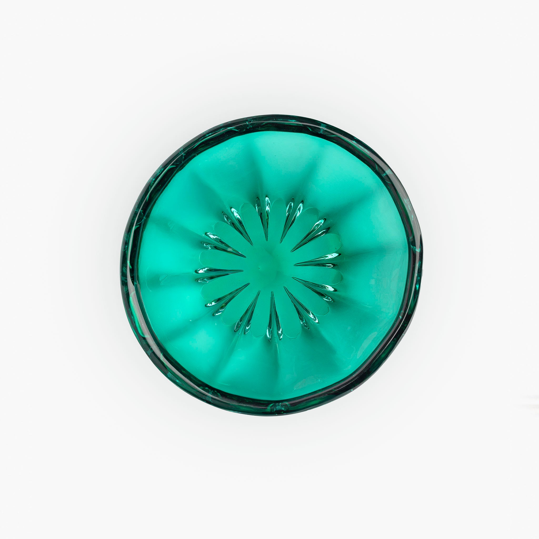 YALI FIORI ROUND BOWL EMERALD GREEN 
