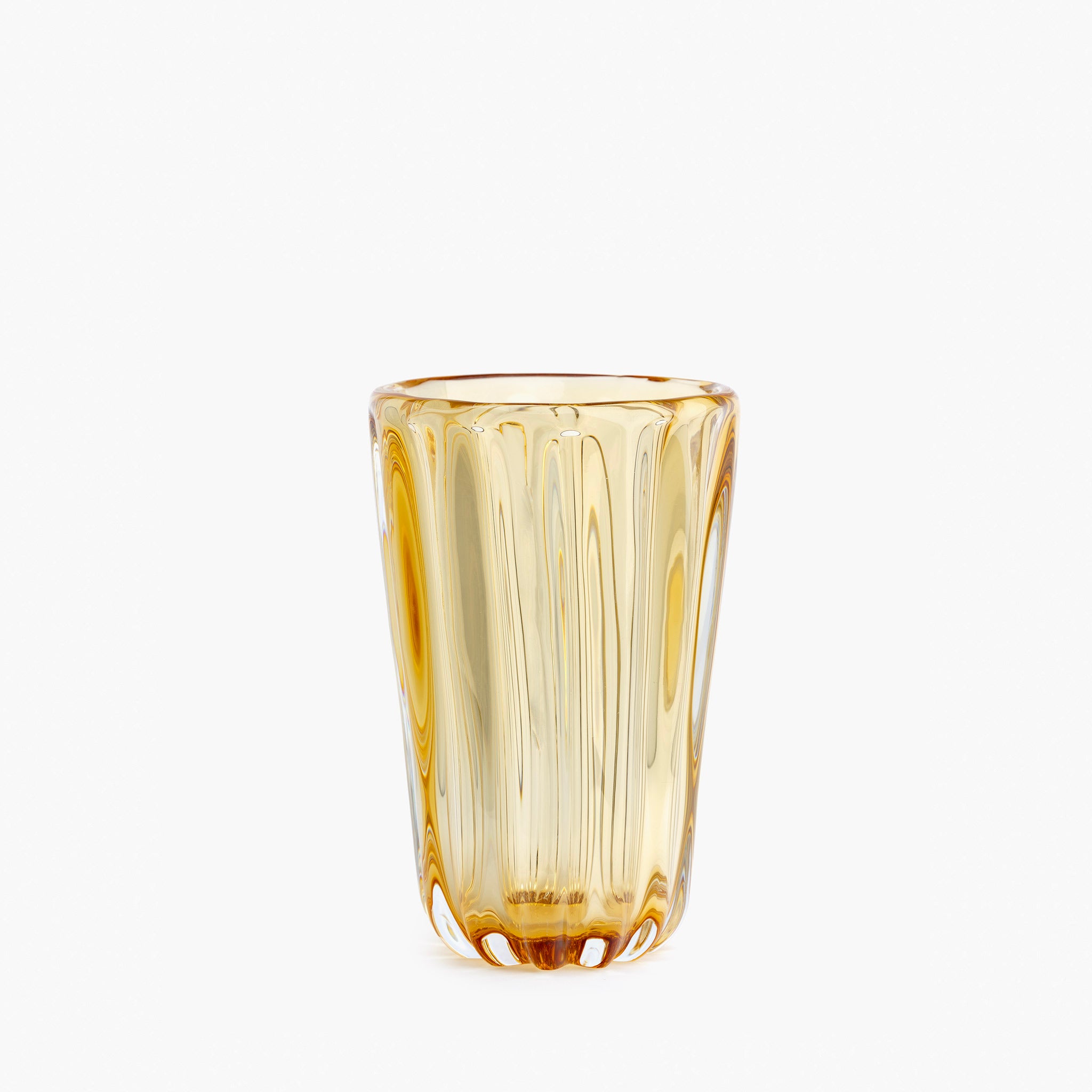 YALI FIORI VASE AMBER LARGE