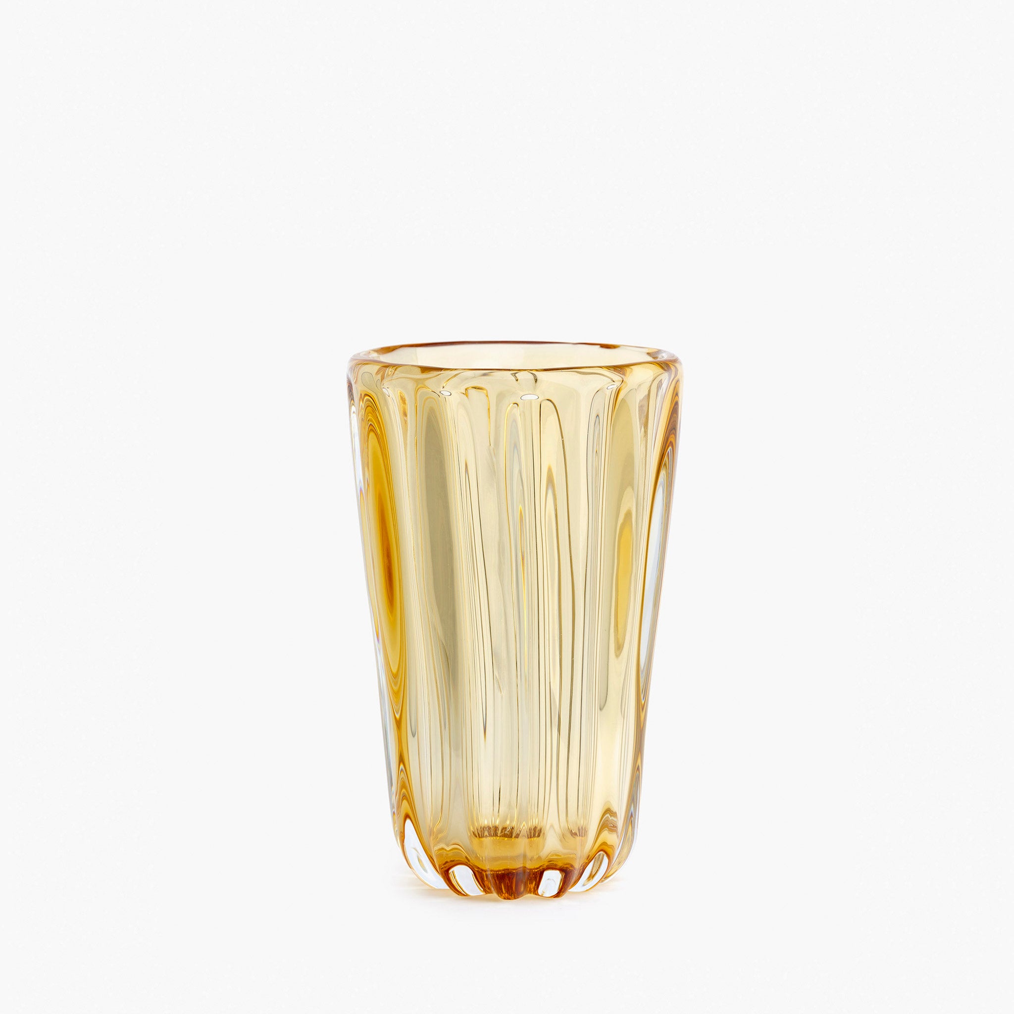 YALI FIORI VASE AMBER LARGE