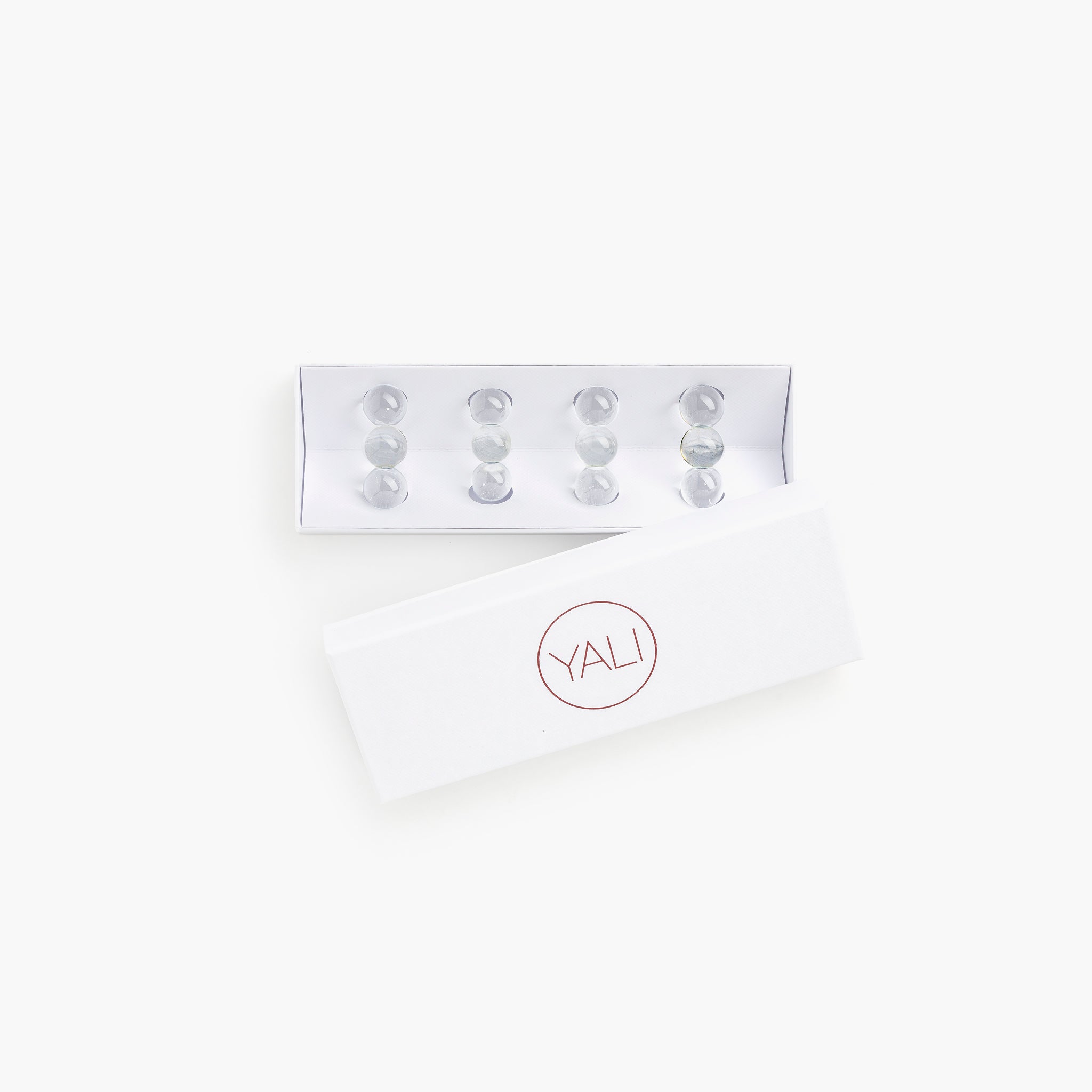 YALI FORTUNA CHOPSTICK REST CLEAR SET OF FOUR