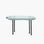 YALI ISOLA HIGH TABLE BLACK CLEAR