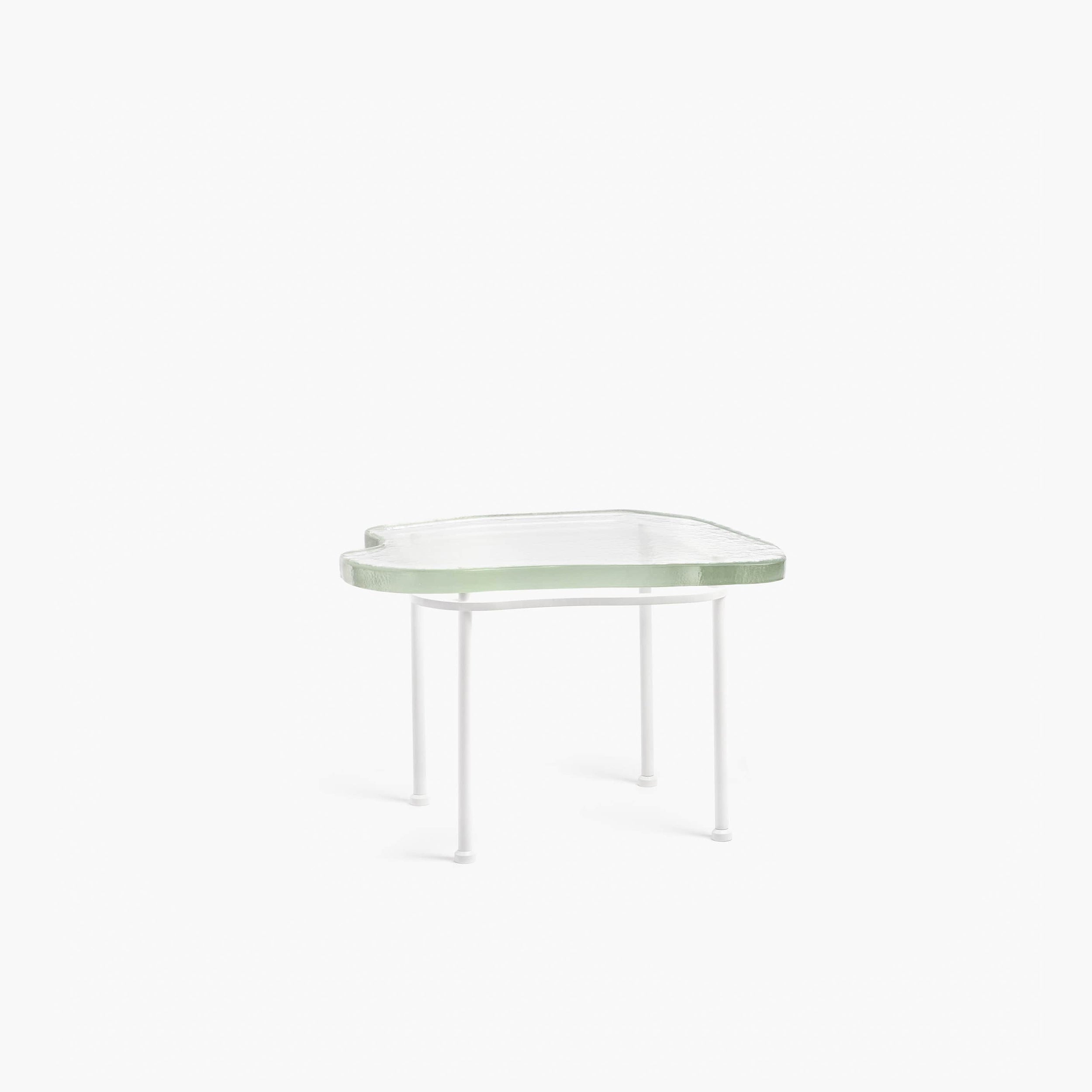 YALI ISOLA SIDE TABLE CLEAR WHITE 