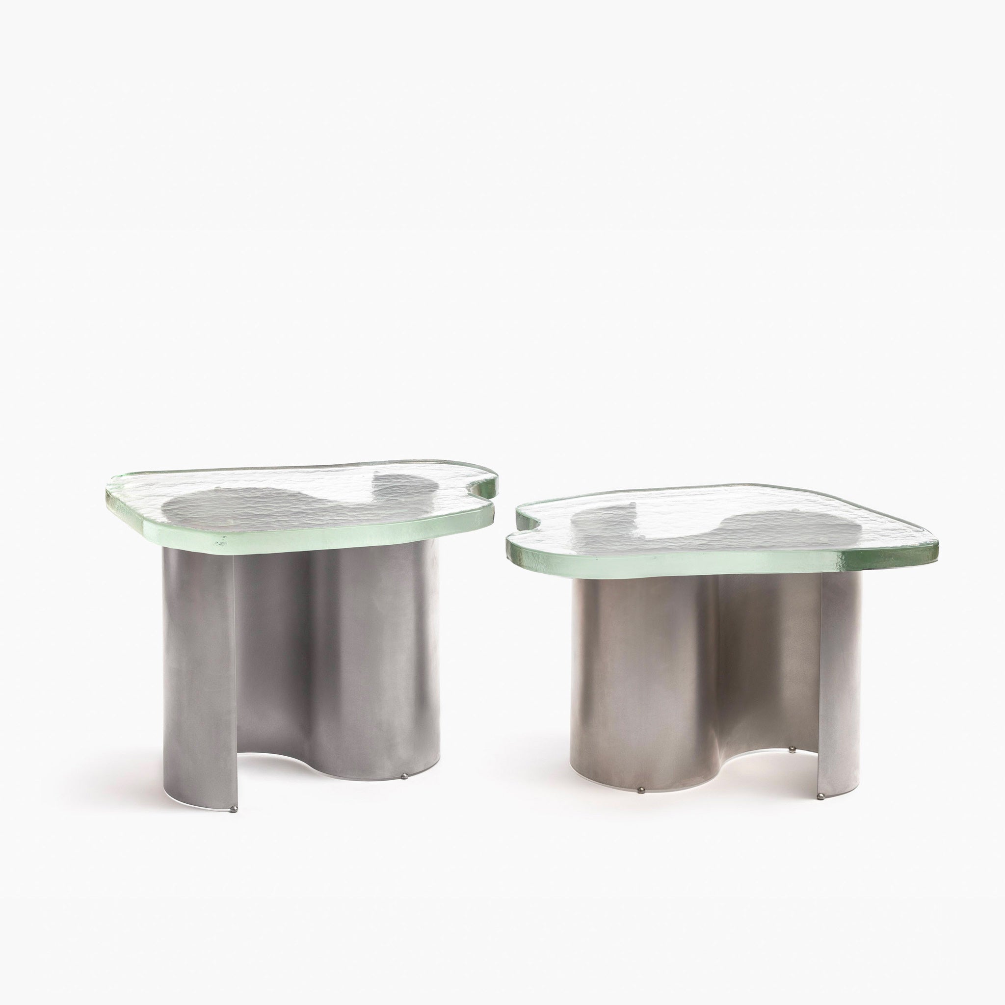 YALI KATI TABLE STEINLESS STEEL CLEAR