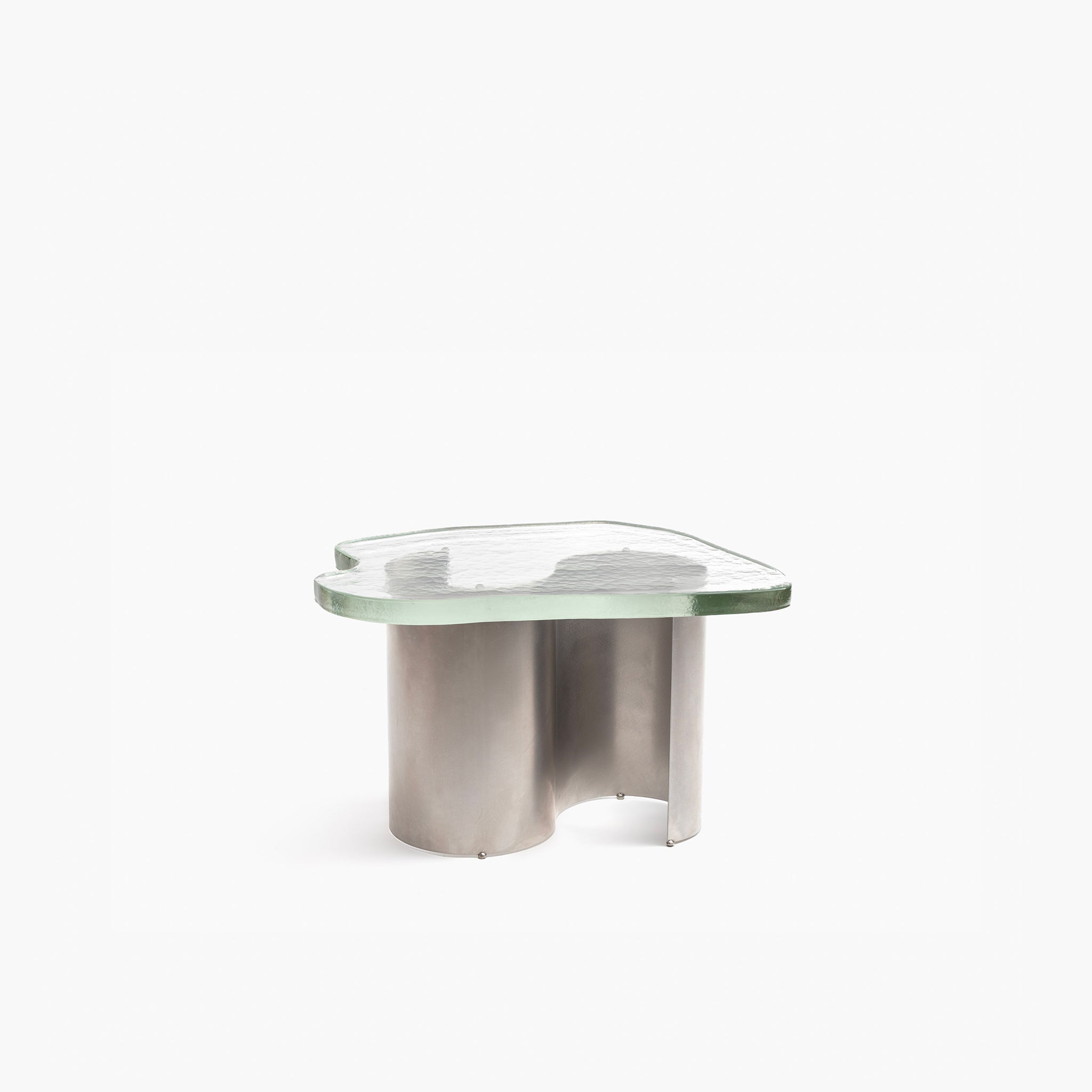 YALI KATI TABLE STEINLESS STEEL CLEAR LOW