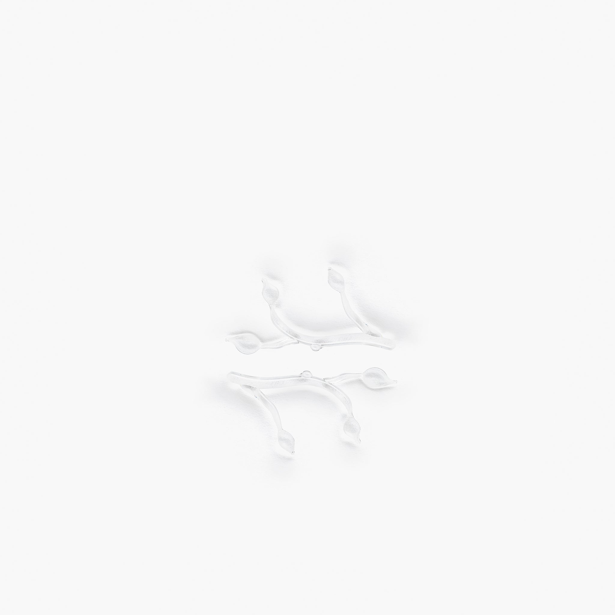 YALI KOMOREBI CHOPSTICK REST CLEAR SET OF TWO