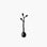 YALI KOMOREBI SPOON BLACK LARGE SET OF ONE
