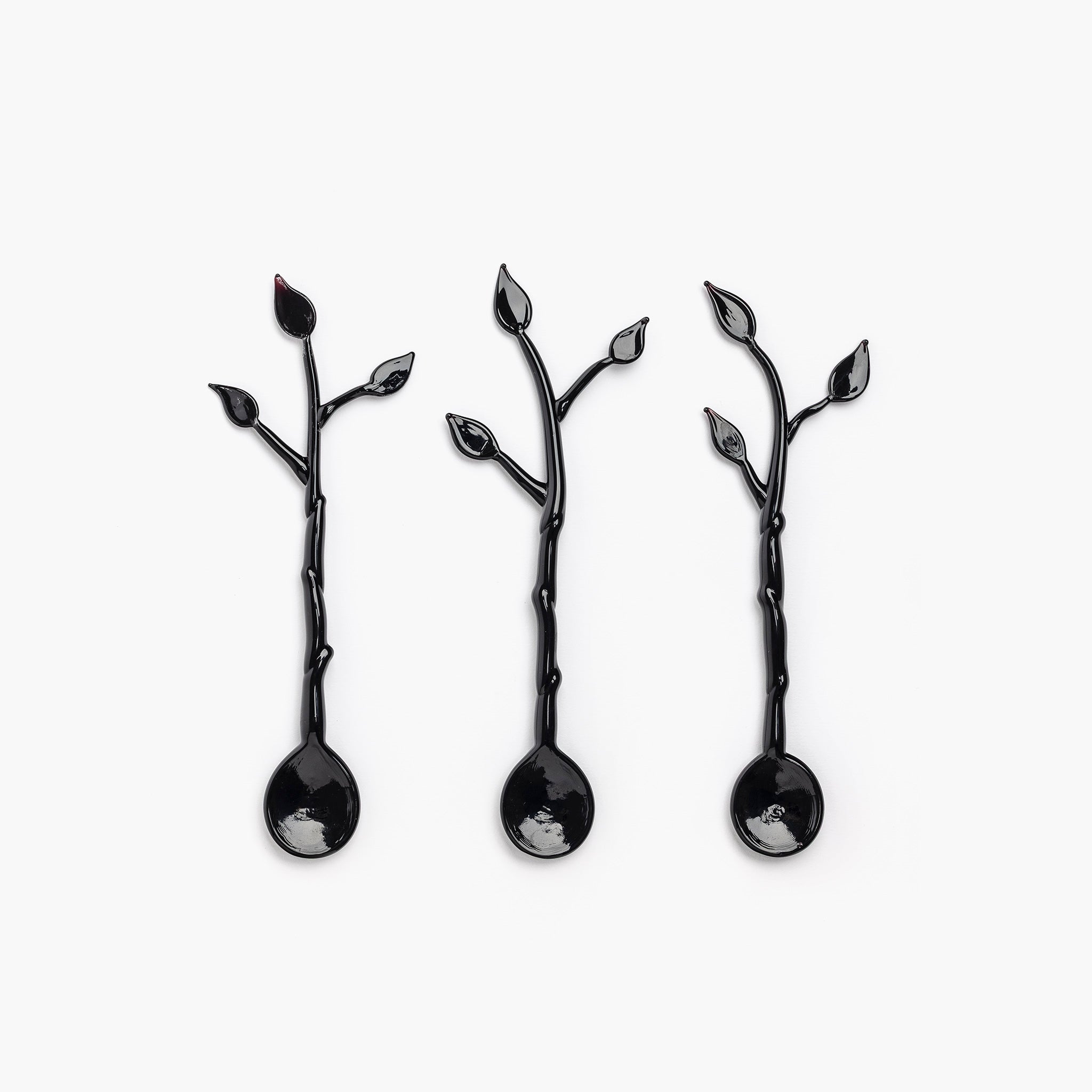 YALI KOMOREBI SPOON BLACK LARGE SET OF ONE