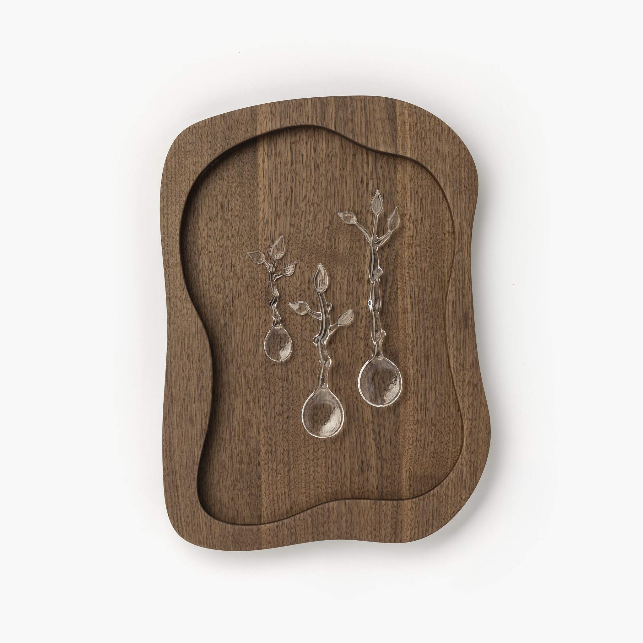 YALI KOMOREBI SPOONS CLEAR LARGE SET OF ONE