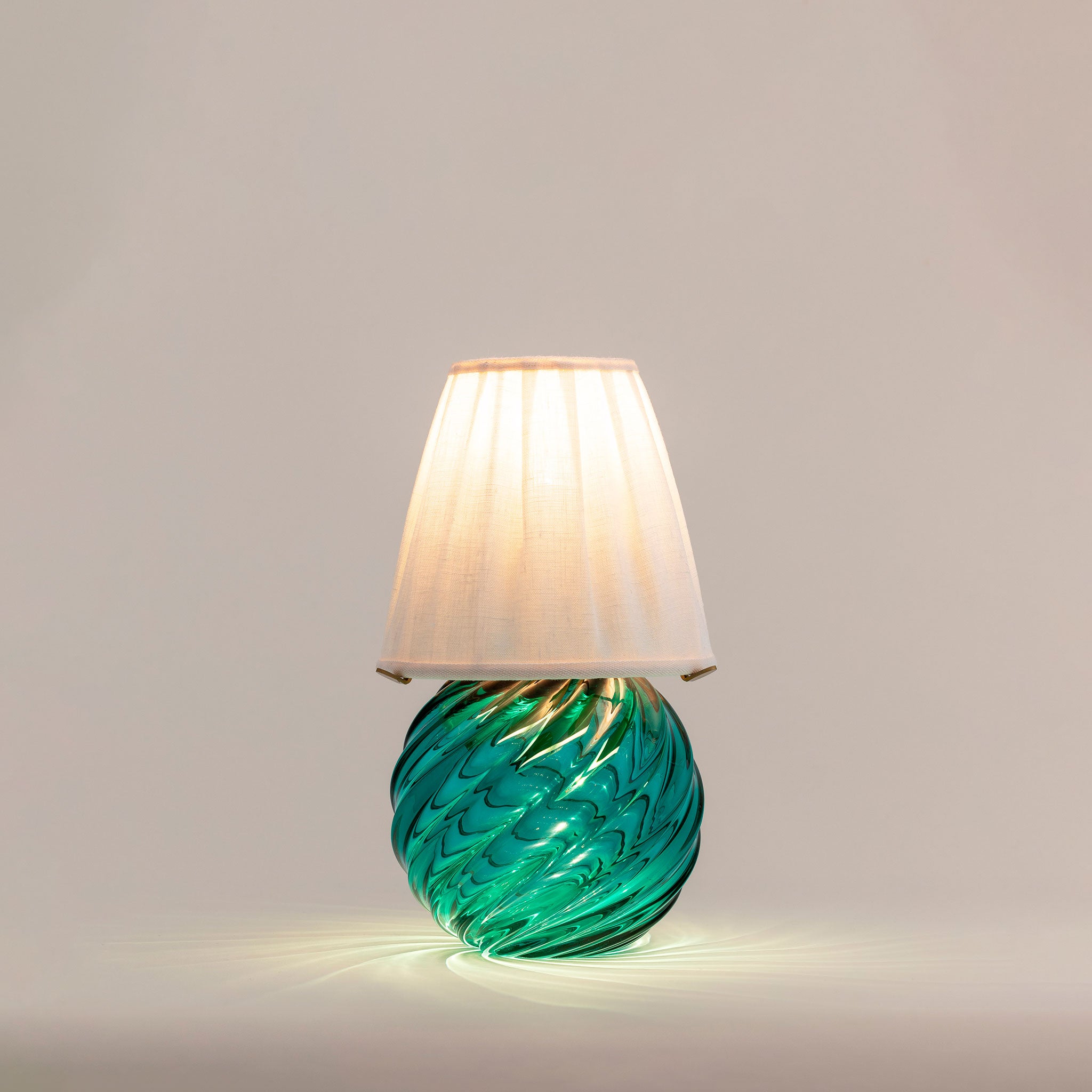 YALI LUCE TWIST LAMP ADRIATIC GREEN