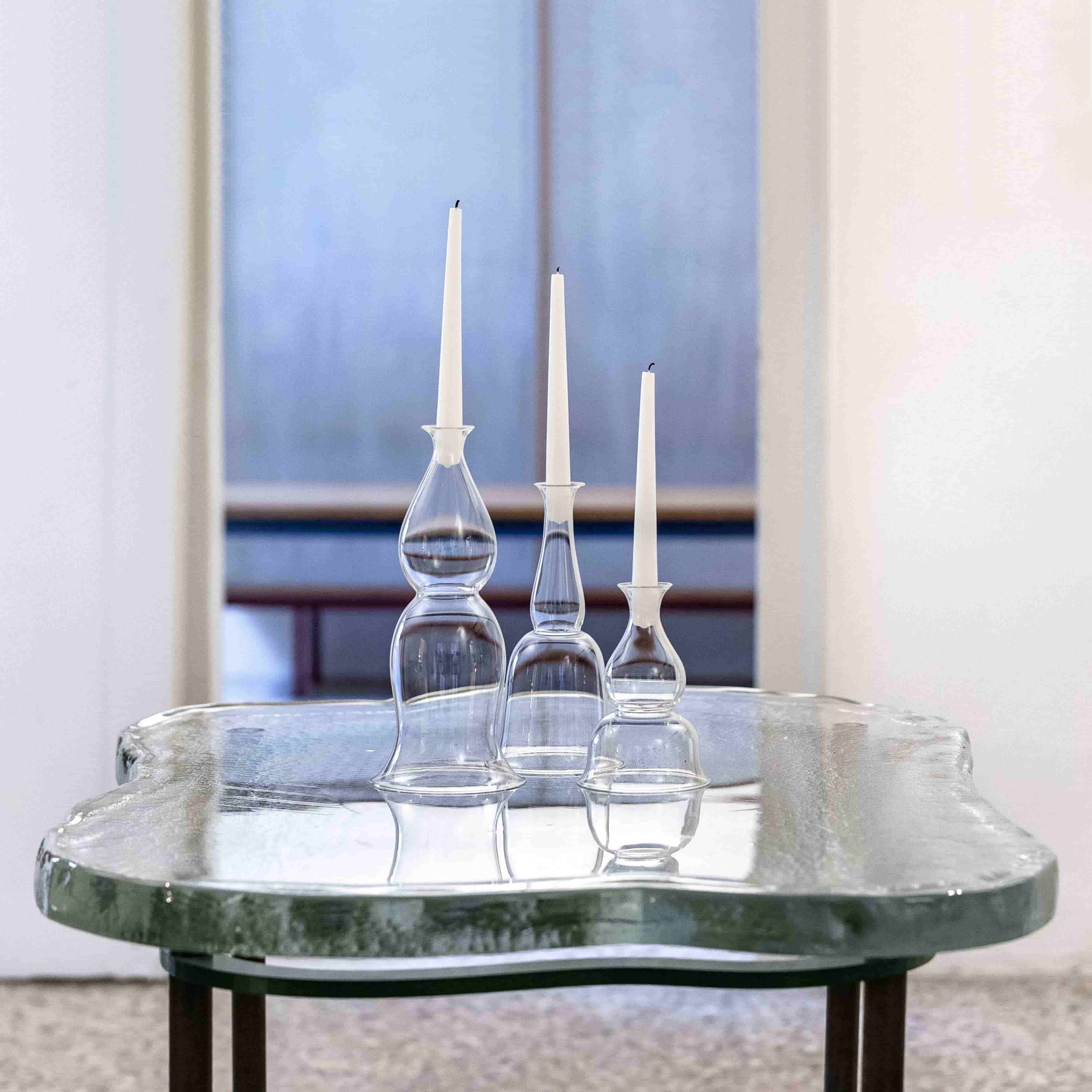 YALI LUCIA CANDLE HOLDERS CLEAR
