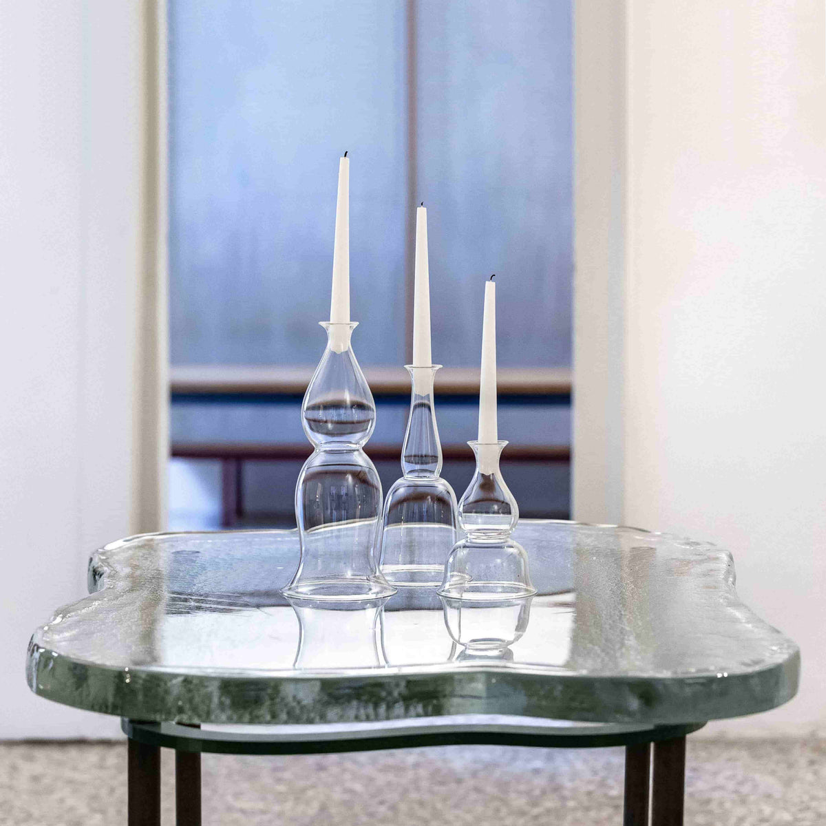 YALI LUCIA CANDLE HOLDERS CLEAR