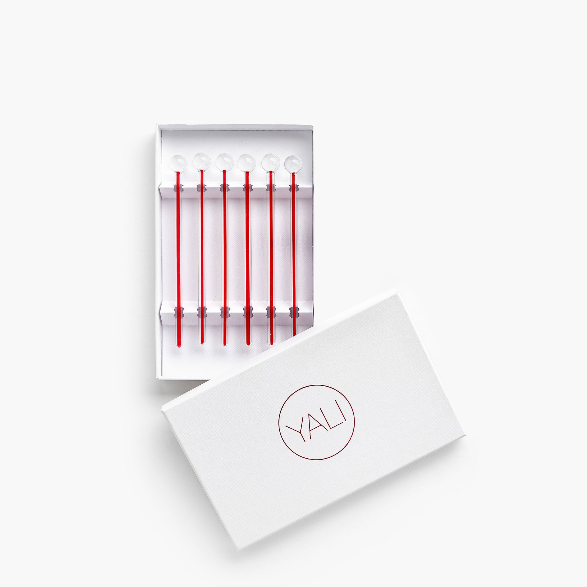 YALI MANHATTAN COCKTAIL STIRRERS RED