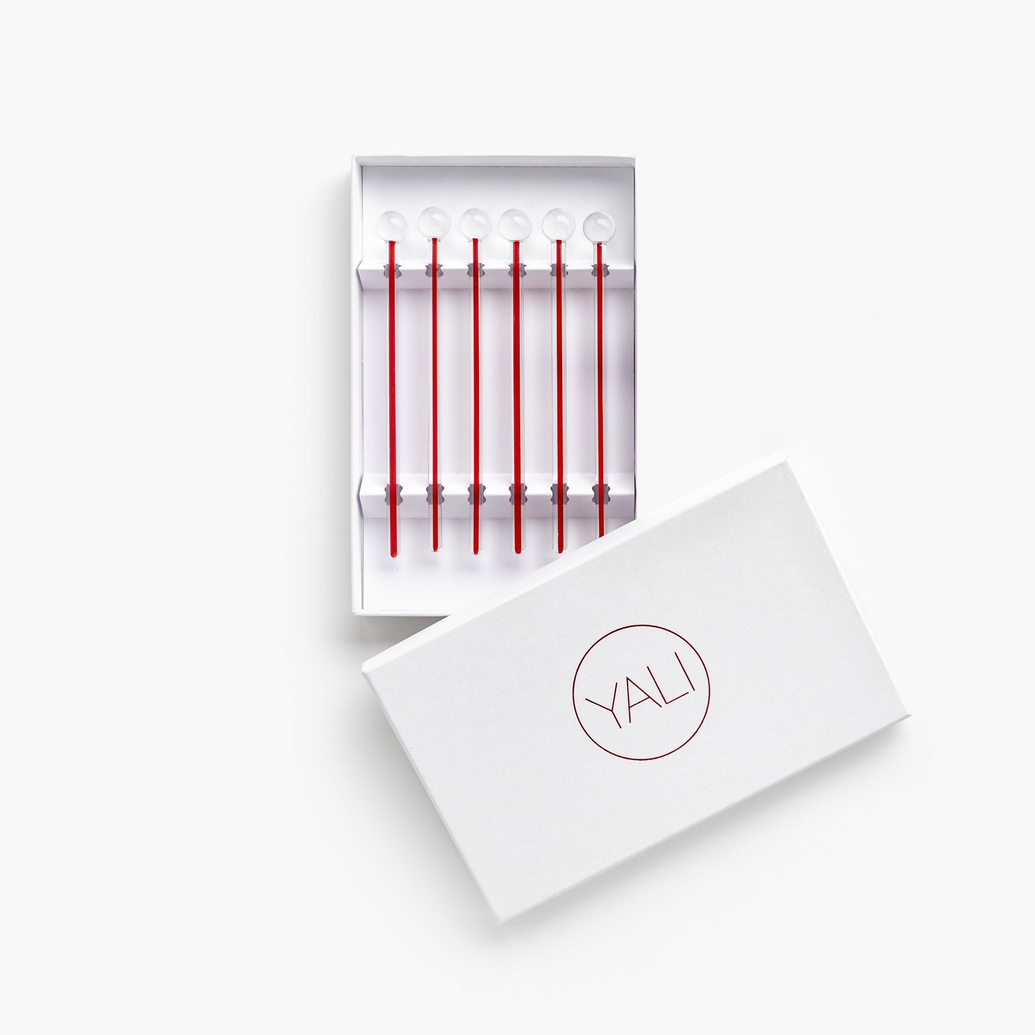 YALI MANHATTAN COCKTAIL STIRRERS RED