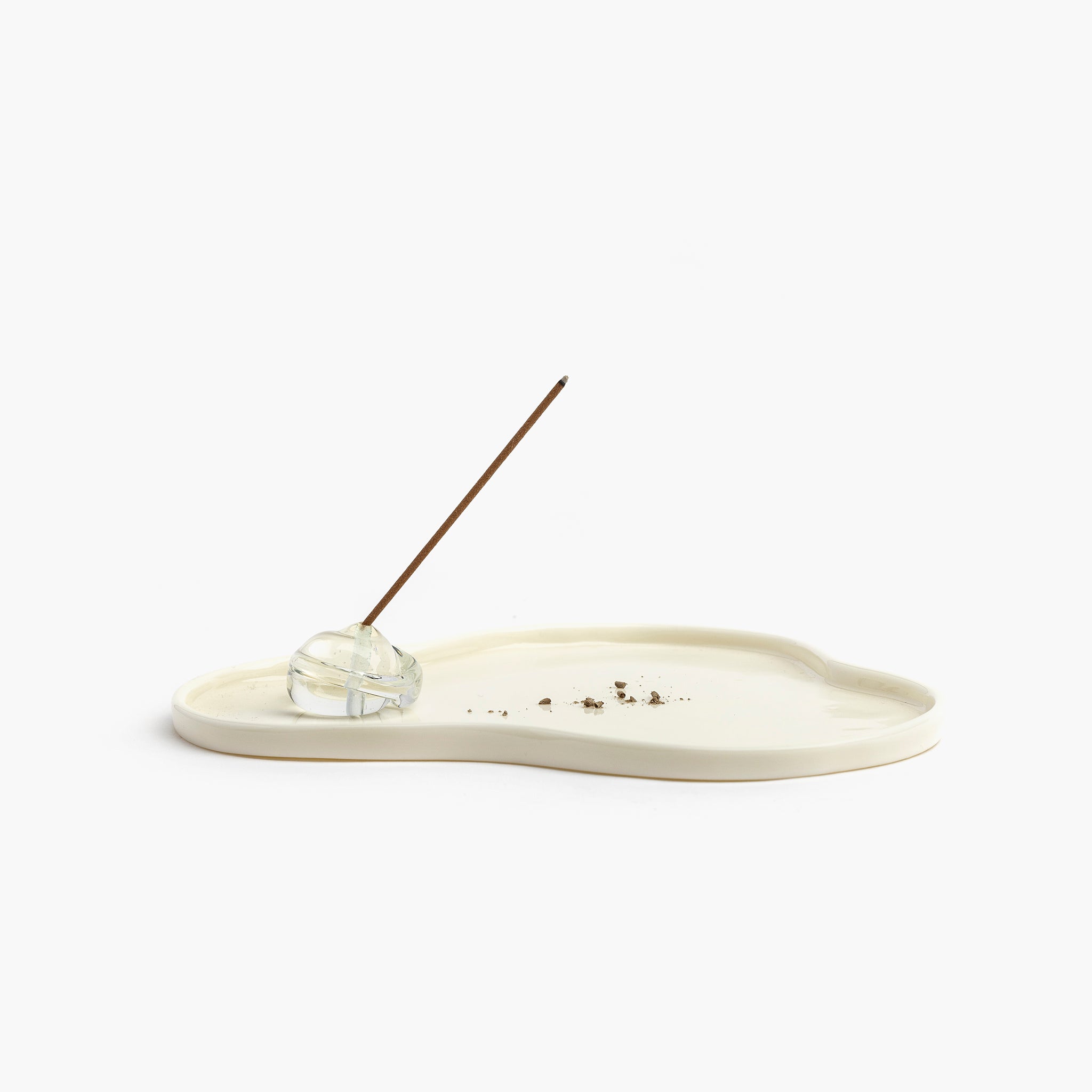 YALI SASSO INCENSE HOLDER CLEAR