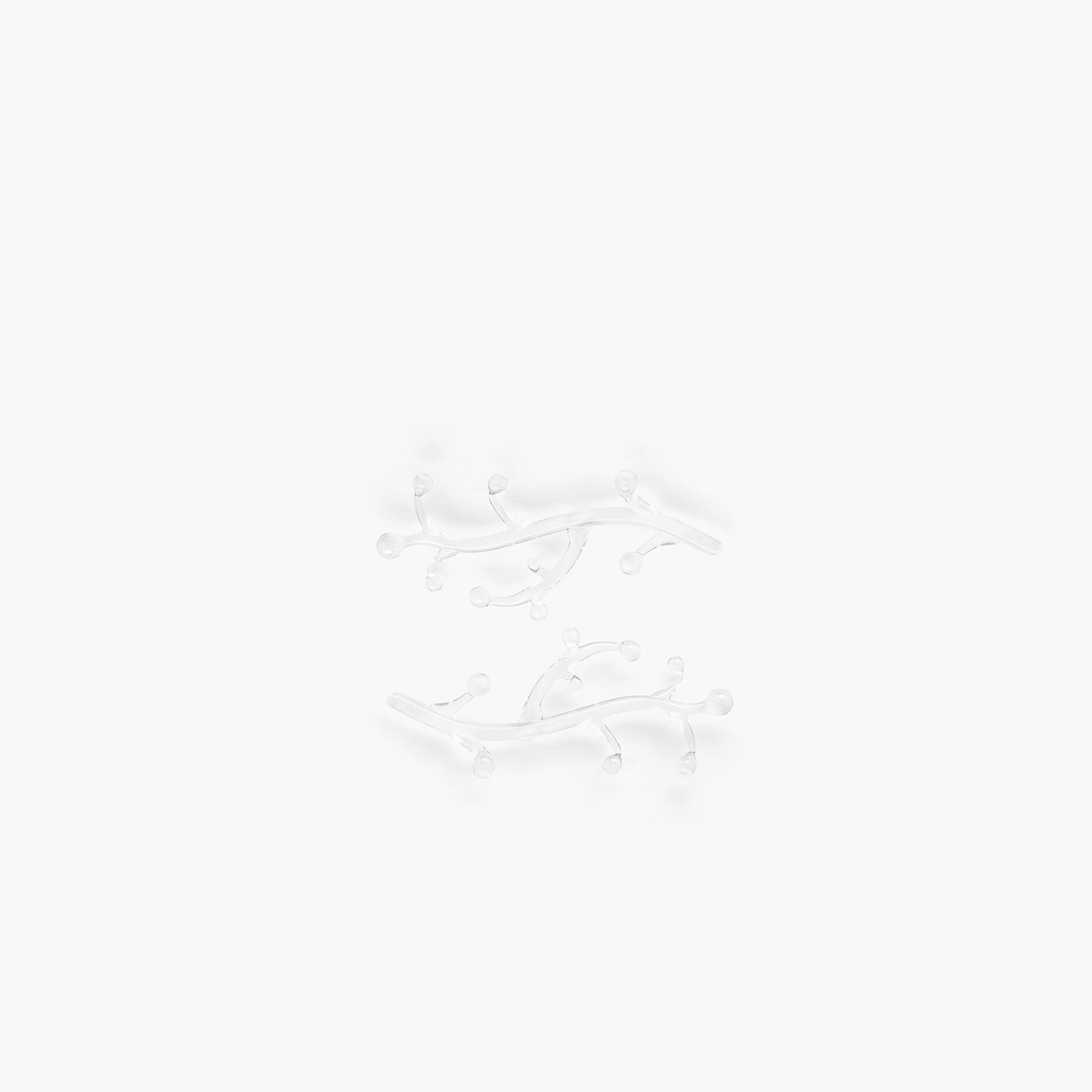 YALI SILVA CHOPSTICK REST CLEAR SET OF TWO
