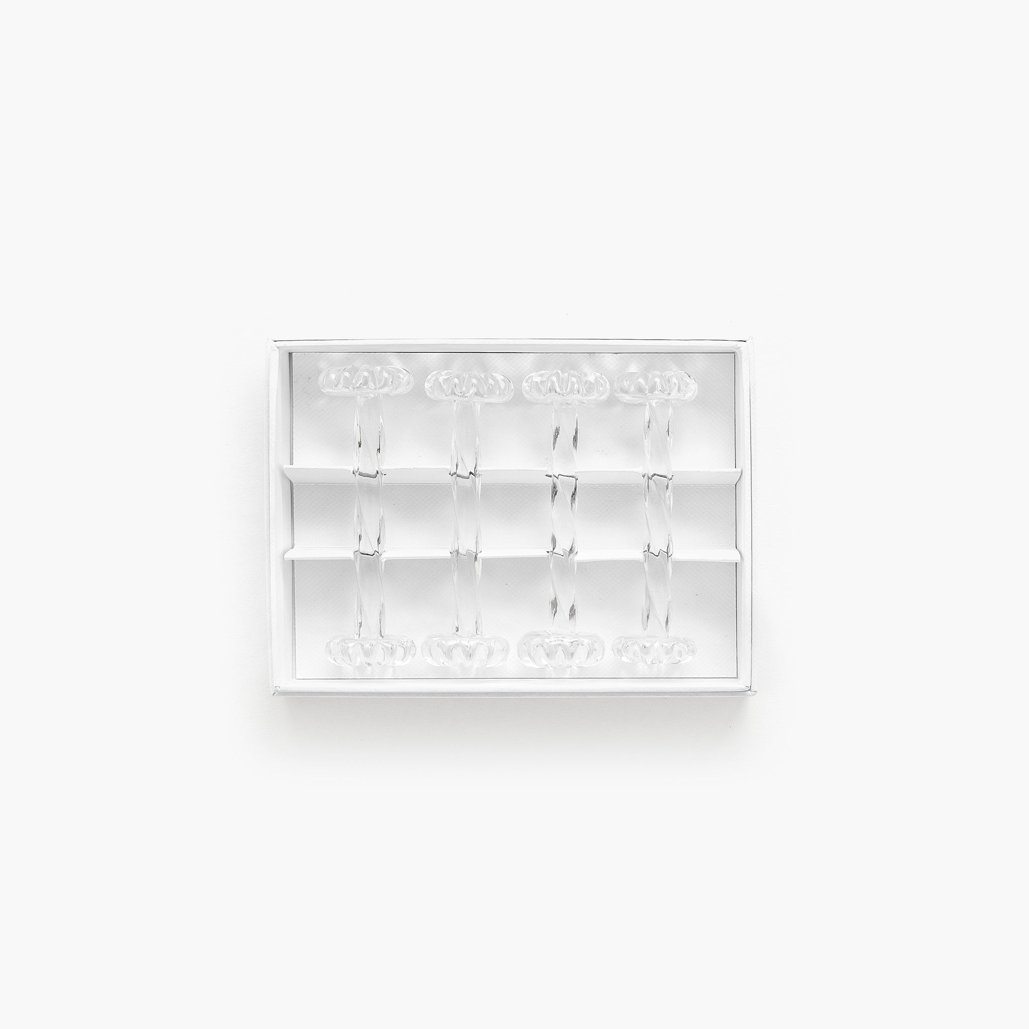 YALI VICTORIA CUTLERY REST CLEAR SET OF FOUR
